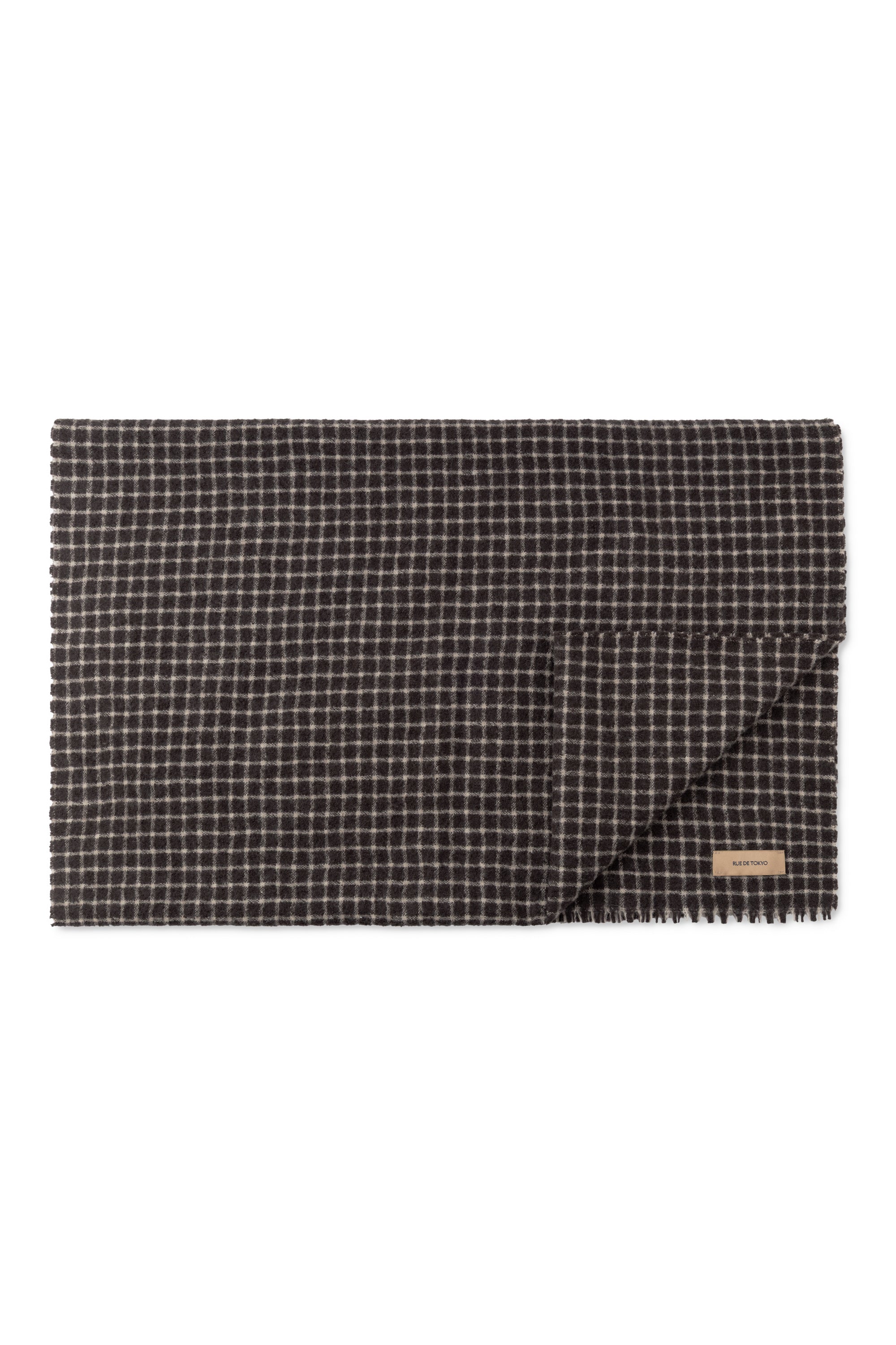 Rue de Tokyo ARIA CHECKED SCARF Scarf BROWN