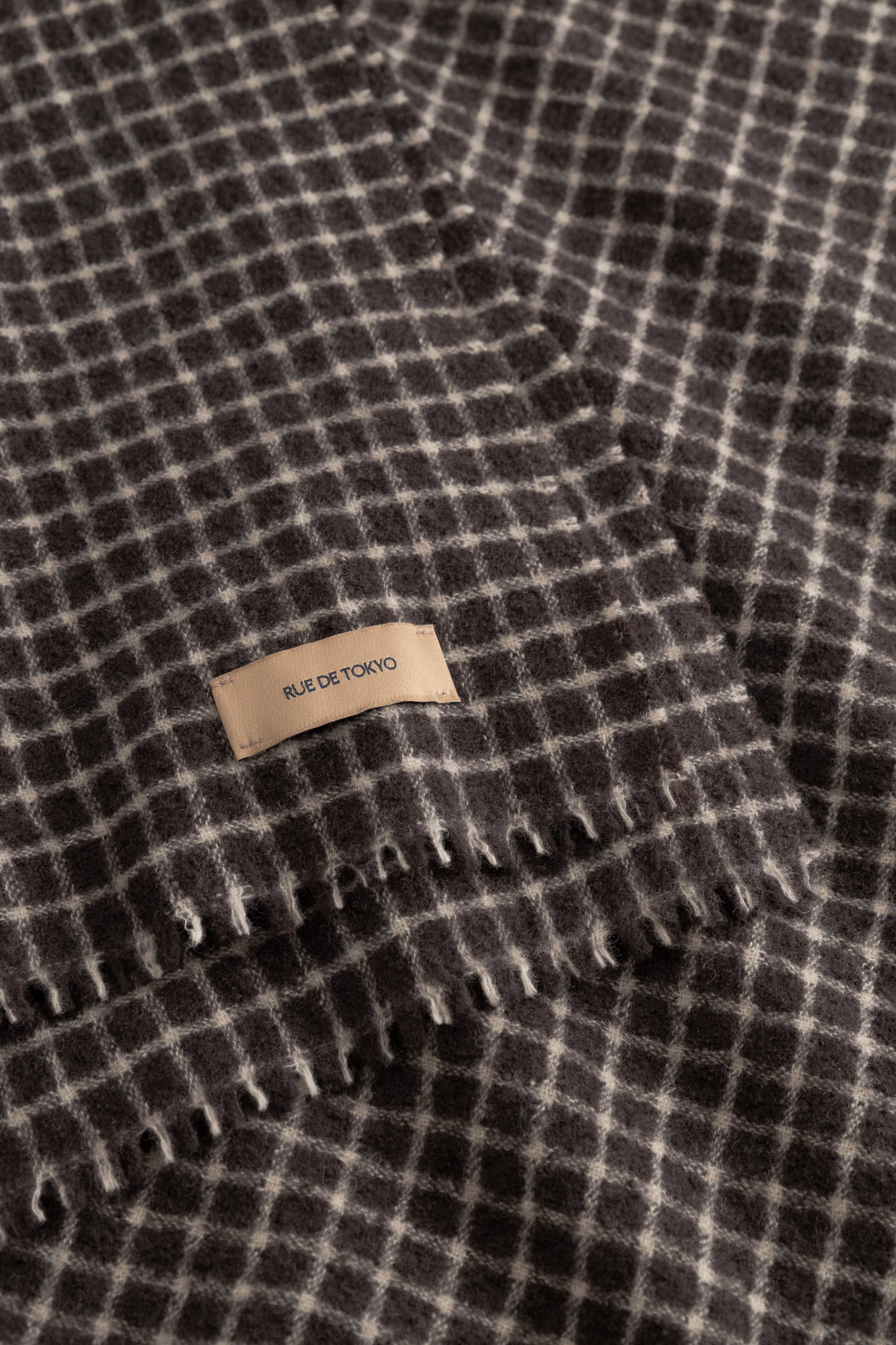 Rue de Tokyo ARIA CHECKED SCARF Scarf BROWN