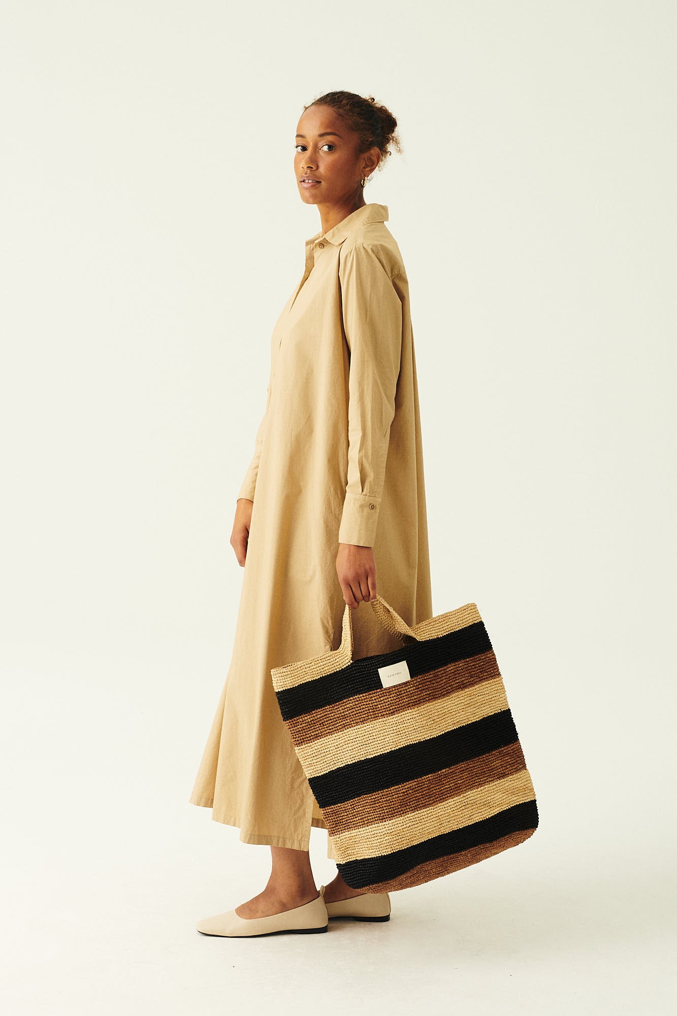 Rue de Tokyo AURORA RAFFIA ACCESSORIES MULTI STRIPE