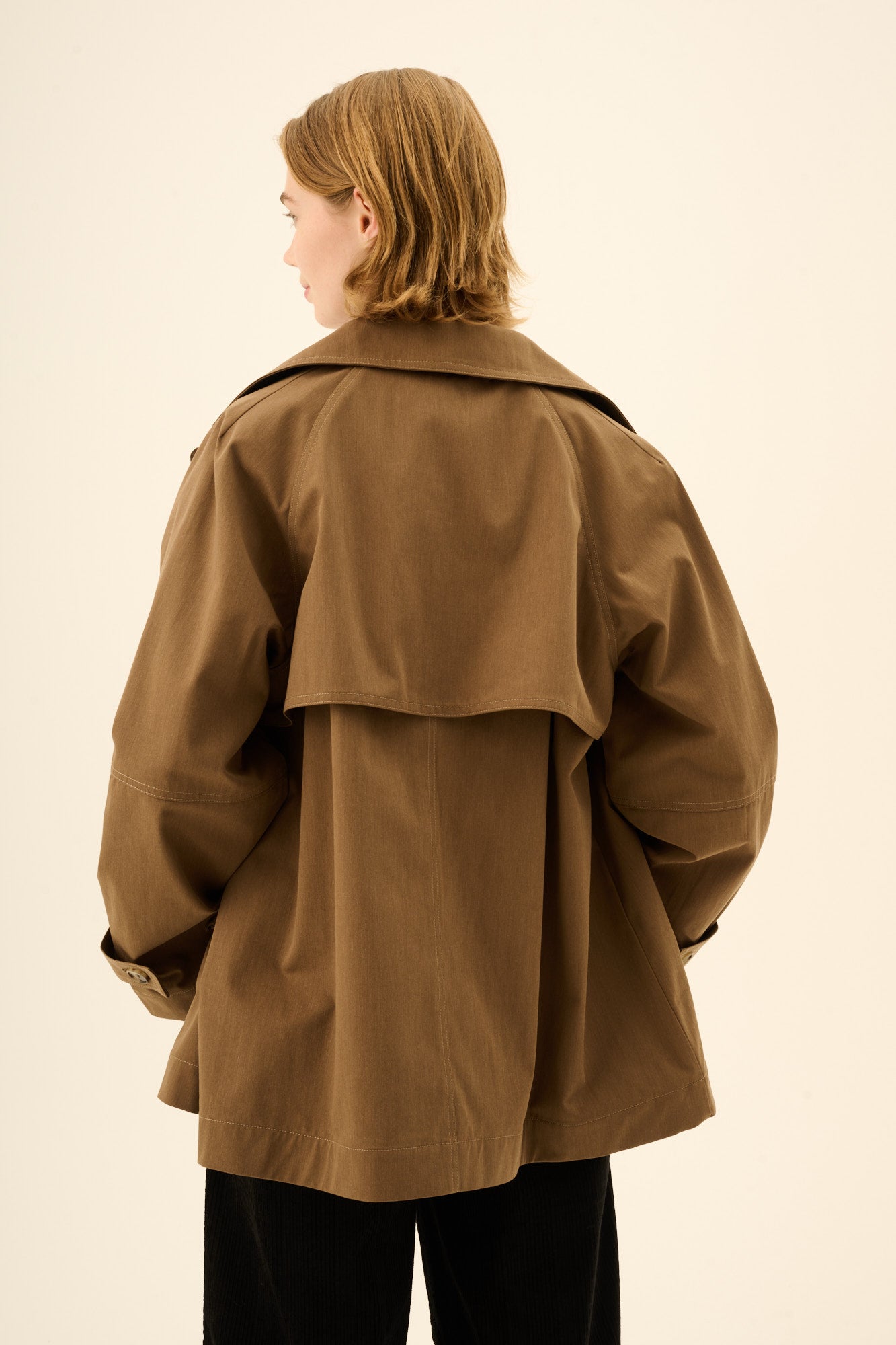 Rue de Tokyo CAJSA TRENCH Jackets DARK BROWN