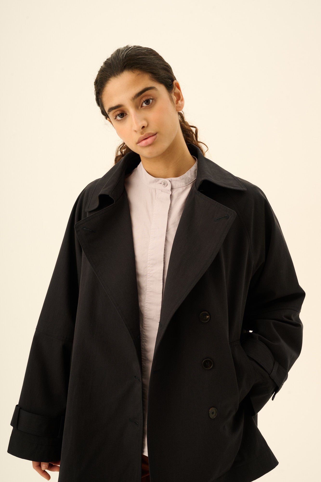 Rue de Tokyo CAJSA TRENCH Jackets NAVY
