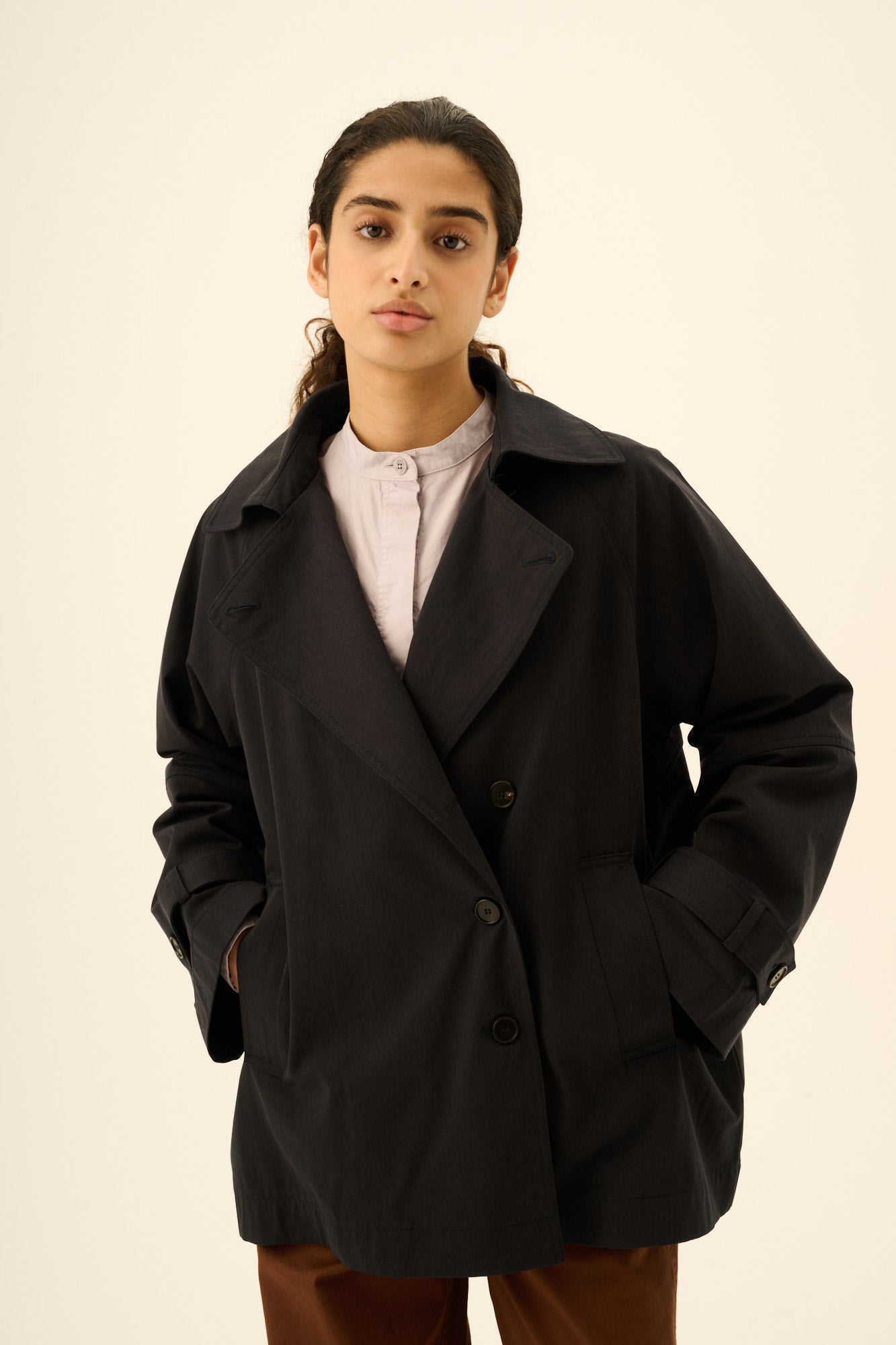 Rue de Tokyo CAJSA TRENCH Jackets NAVY