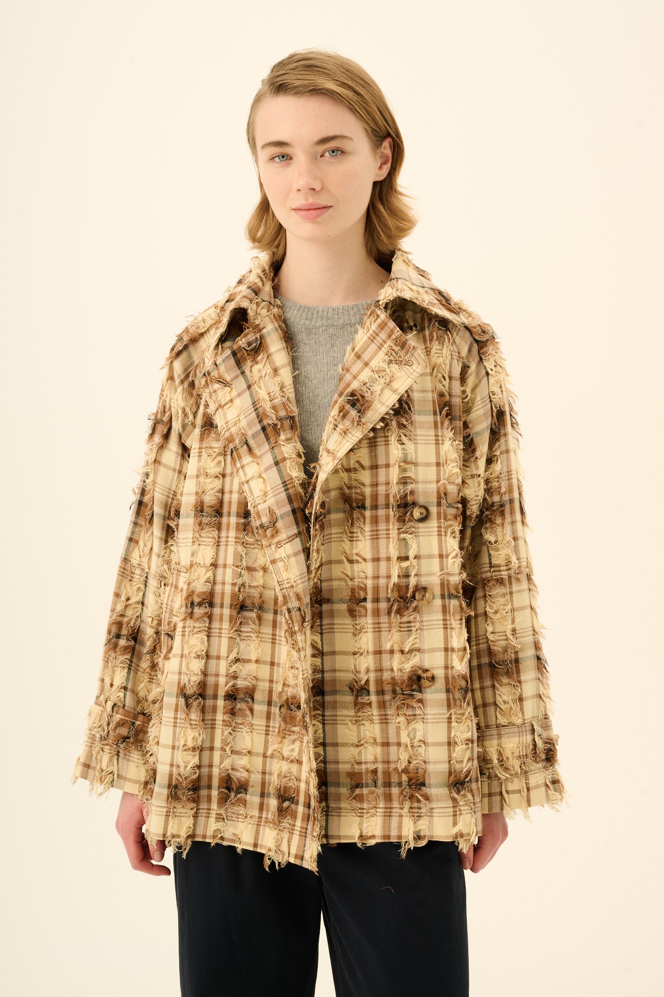 Rue de Tokyo CAJSA TRENCH Jackets CAMEL BLACK SAND