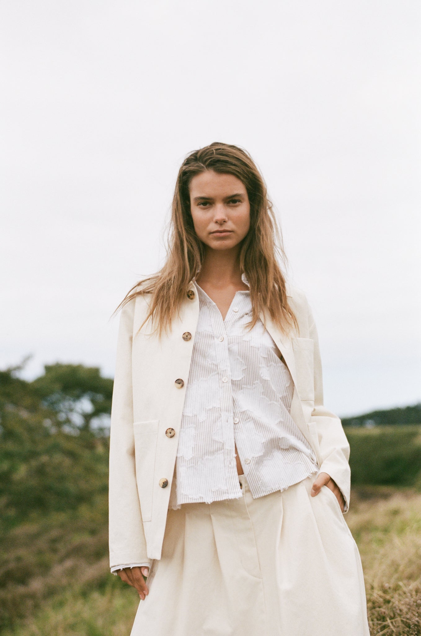 Rue de Tokyo CAMERON CALICO Jackets ECRU