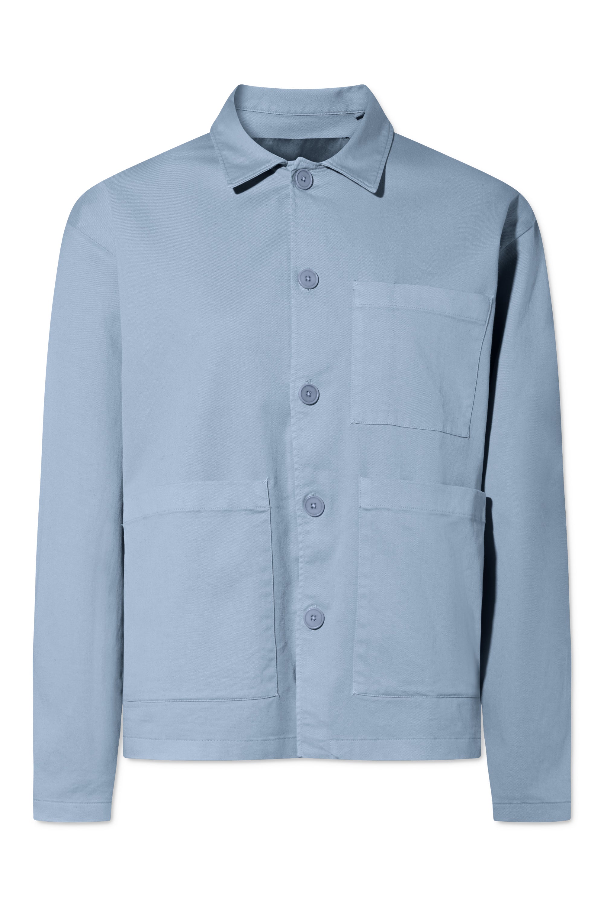 Rue de Tokyo CAMERON GMTD GARMENT DYED TWILL JACKETS LIGHT BLUE