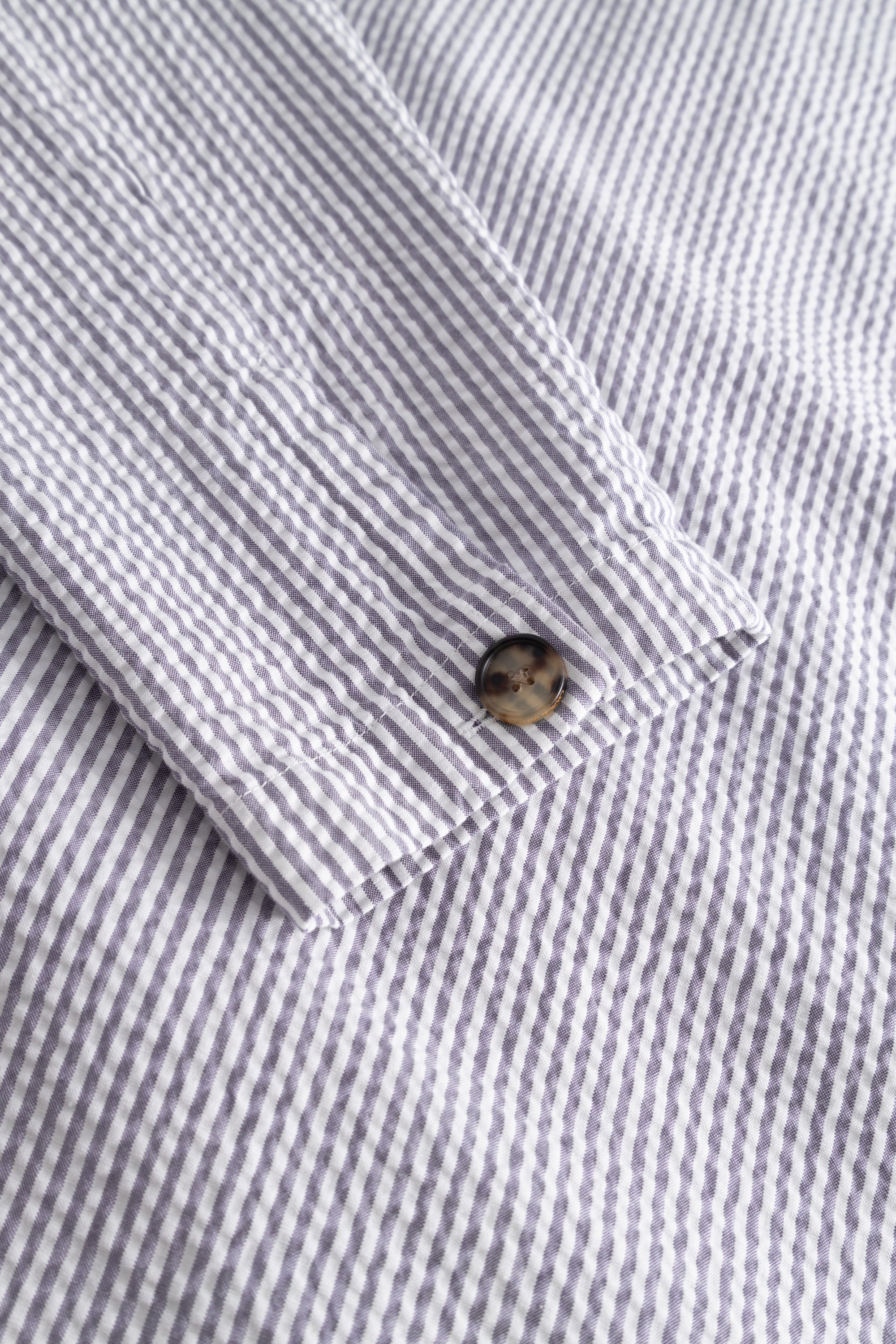 Rue de Tokyo CAMERON HEAVY SEERSUCKER STRIPE Jackets FADED BLUE STRIPE