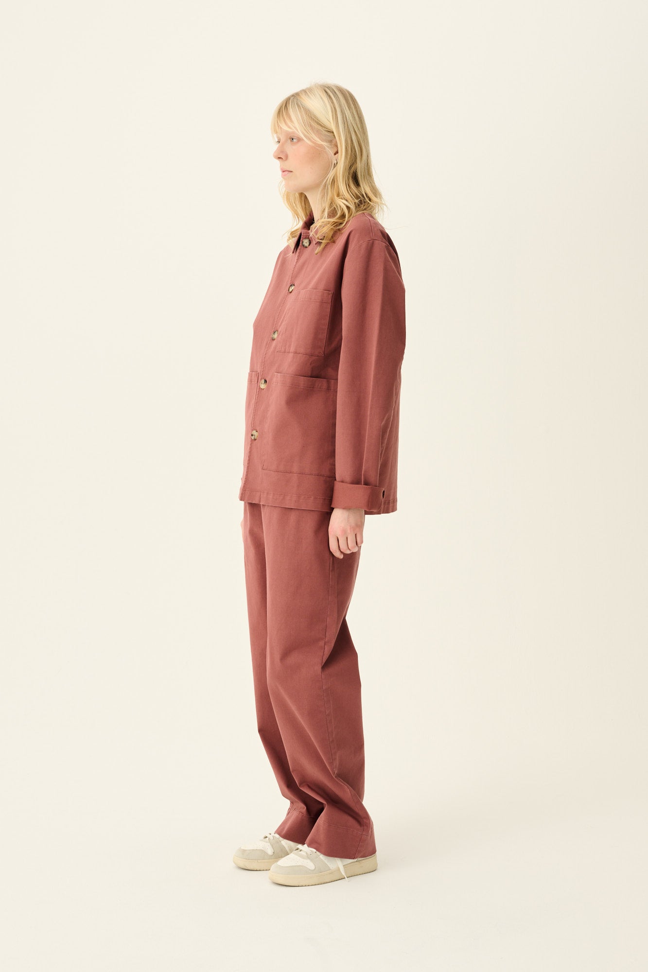 Rue de Tokyo CAMERON ORGANIC TWILL Outerwear BERRY ROSE