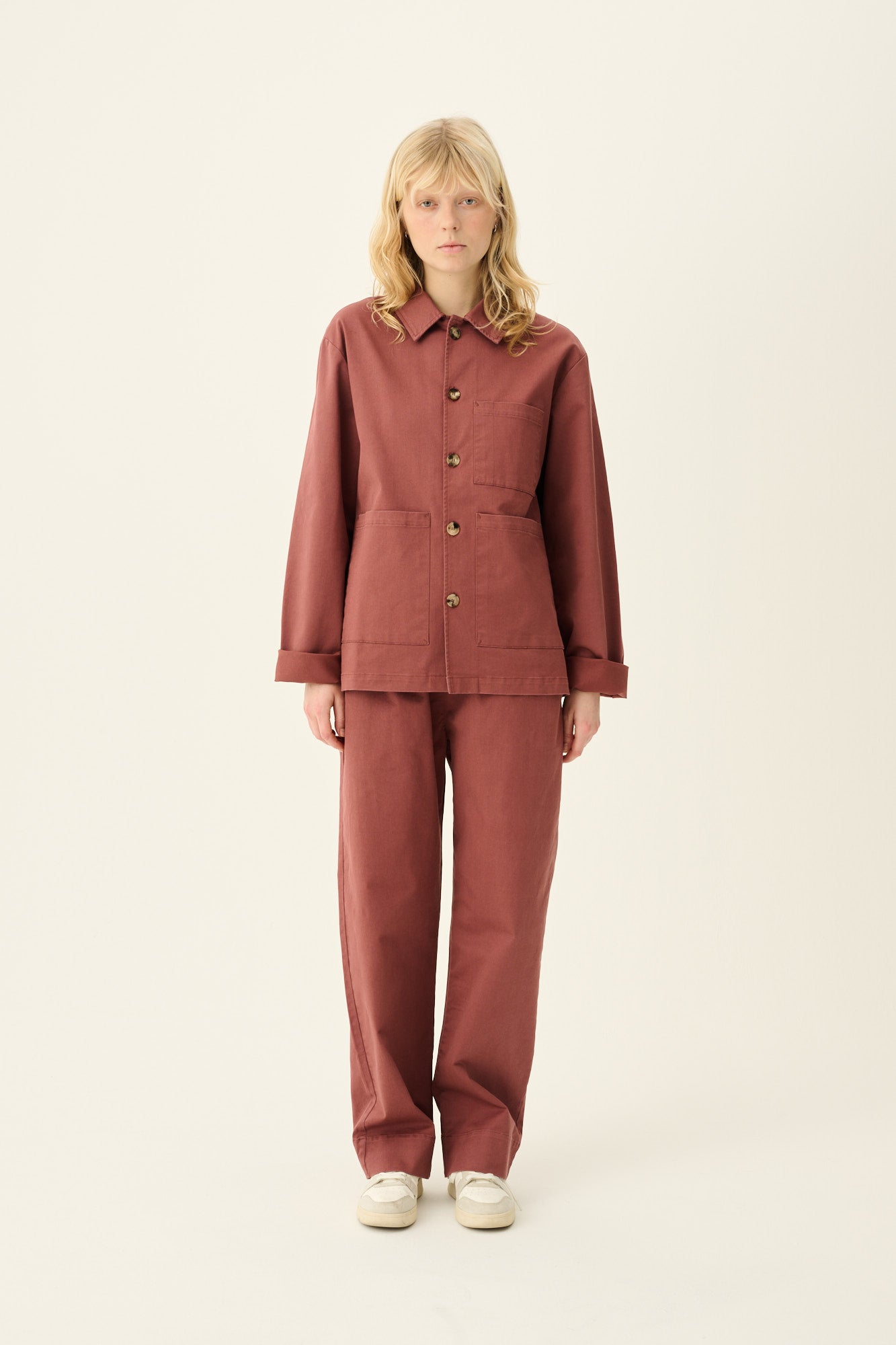 Rue de Tokyo CAMERON ORGANIC TWILL Outerwear BERRY ROSE
