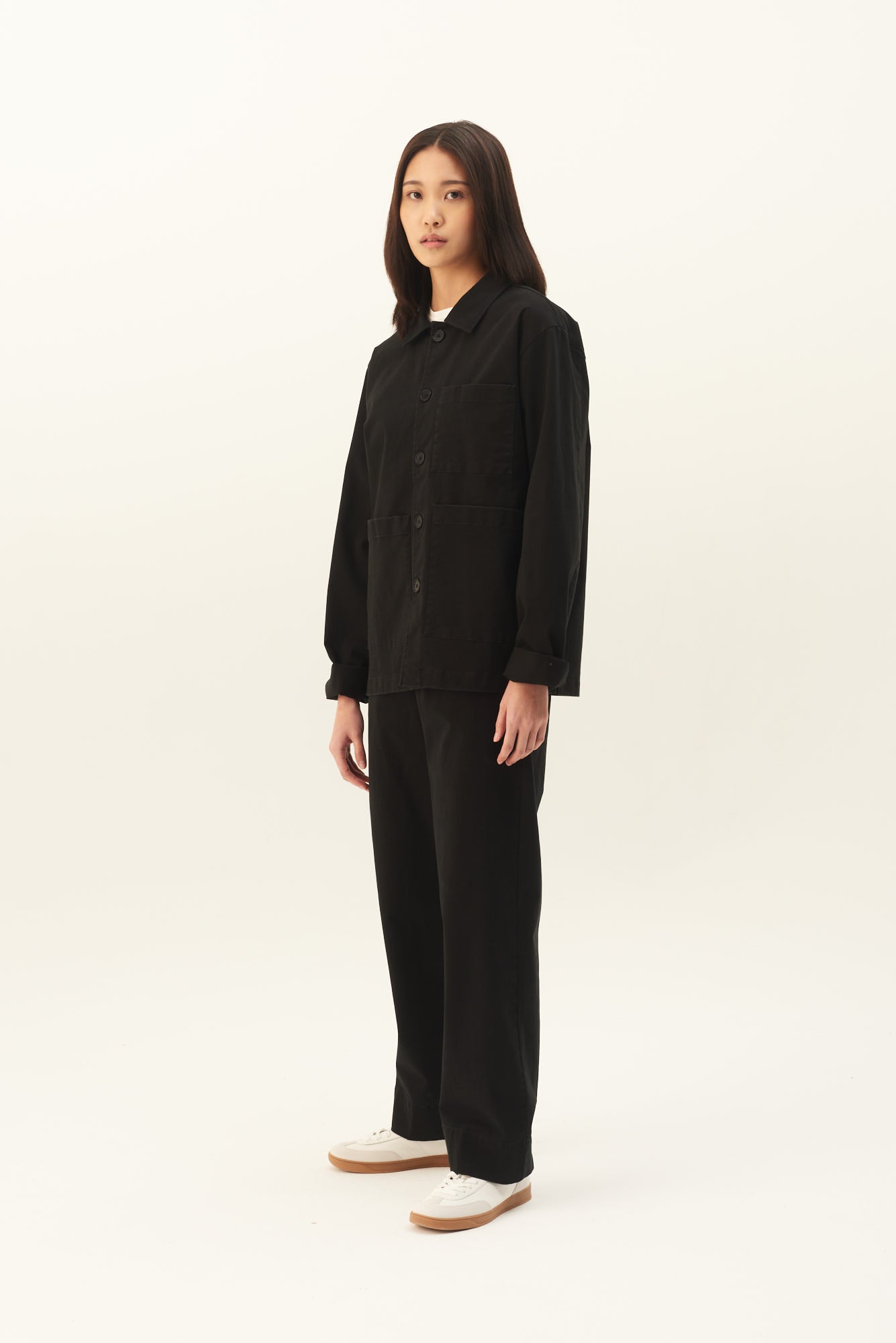 Rue de Tokyo CAMERON PRE DYED TWILL Outerwear BLACK