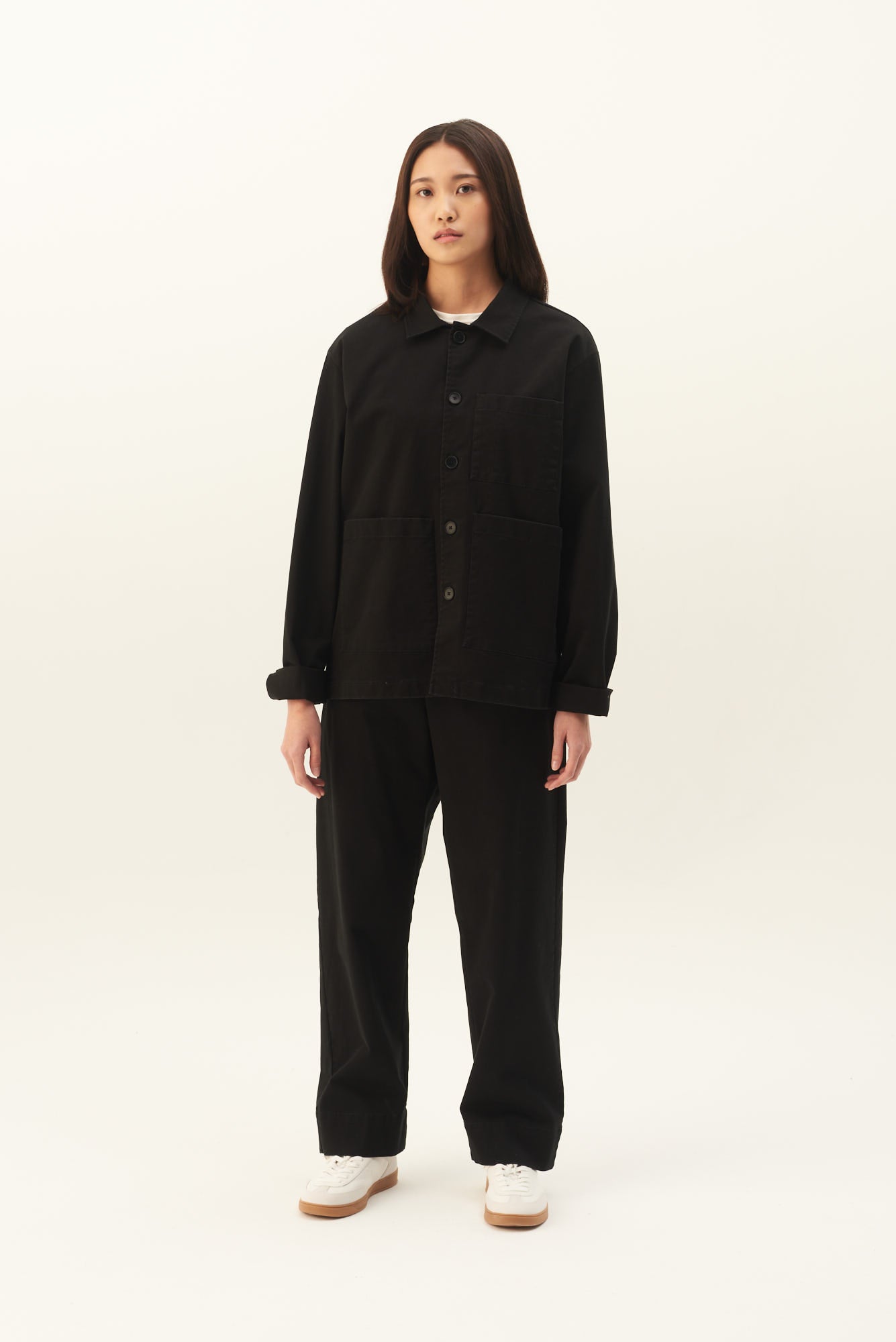 Rue de Tokyo CAMERON PRE DYED TWILL Outerwear BLACK