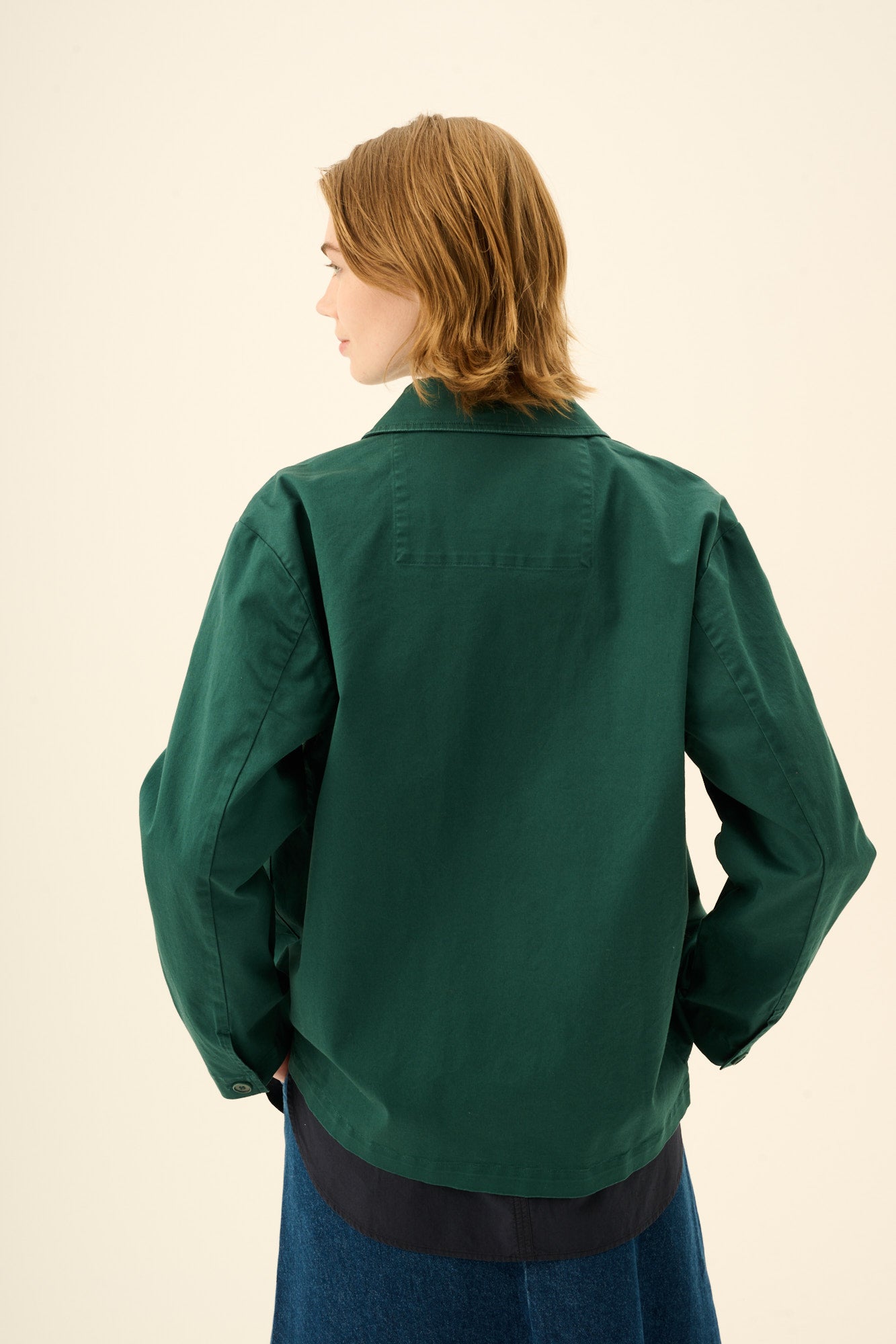Rue de Tokyo CAMERON TWILL Jackets DARK PINE GREEN