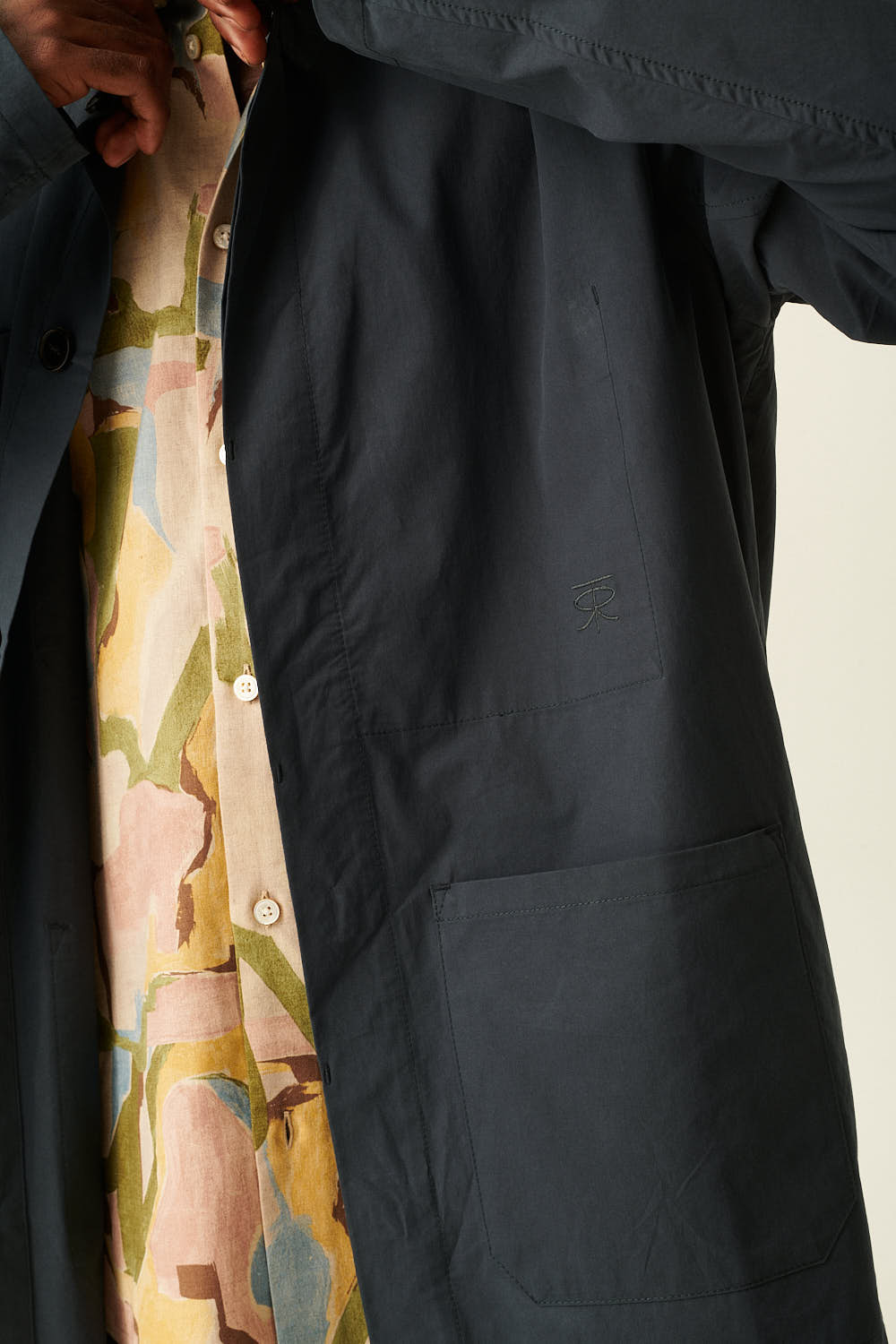 Rue de Tokyo CANZU SOFT COTTON Jackets DARK BLUE