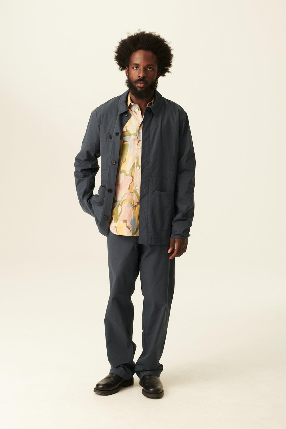 Rue de Tokyo CANZU SOFT COTTON OUTERWEAR DARK BLUE