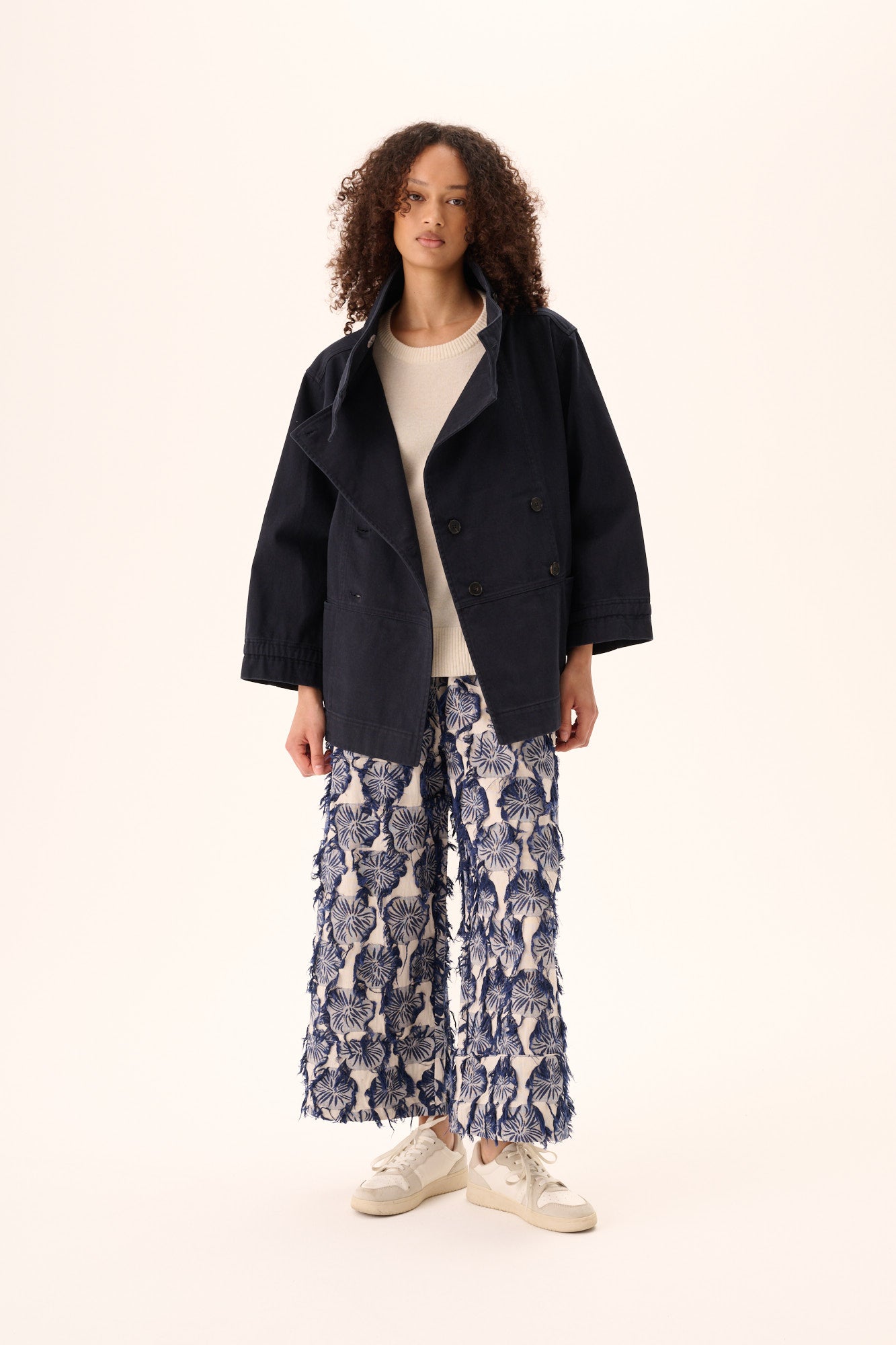 Rue de Tokyo CARALYN FADED TWILL Jackets DARK NAVY