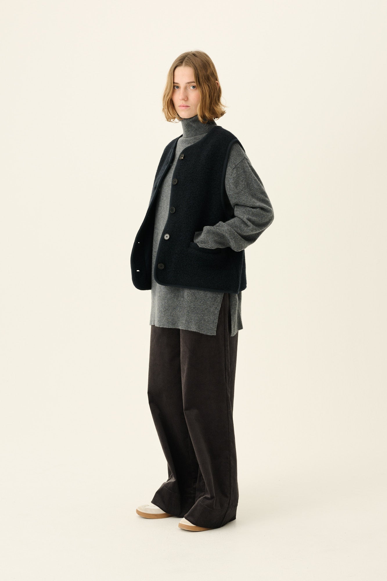 Rue de Tokyo CAS TEDDY Outerwear NAVY