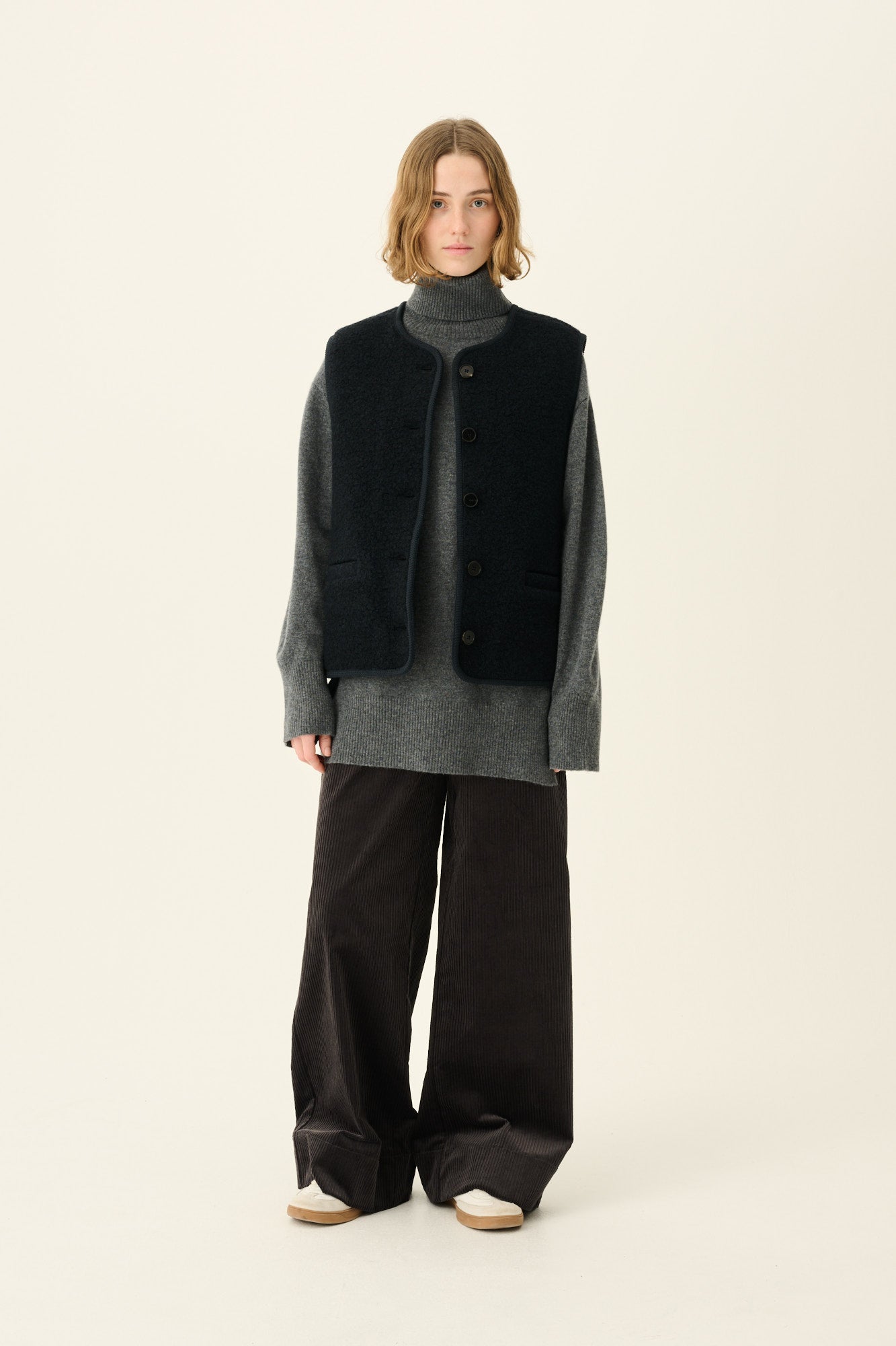 Rue de Tokyo CAS TEDDY Outerwear NAVY