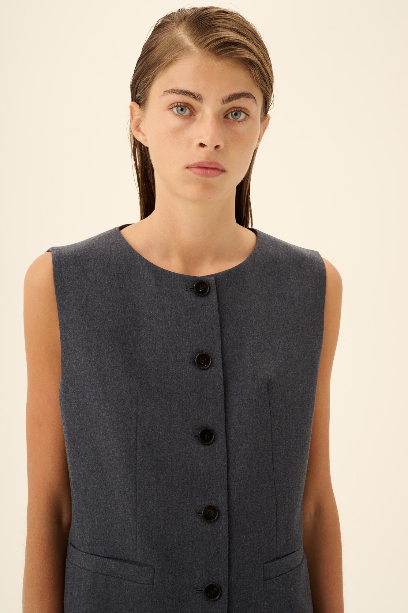 Rue de Tokyo CEIL TAILORING Vest DARK GREY