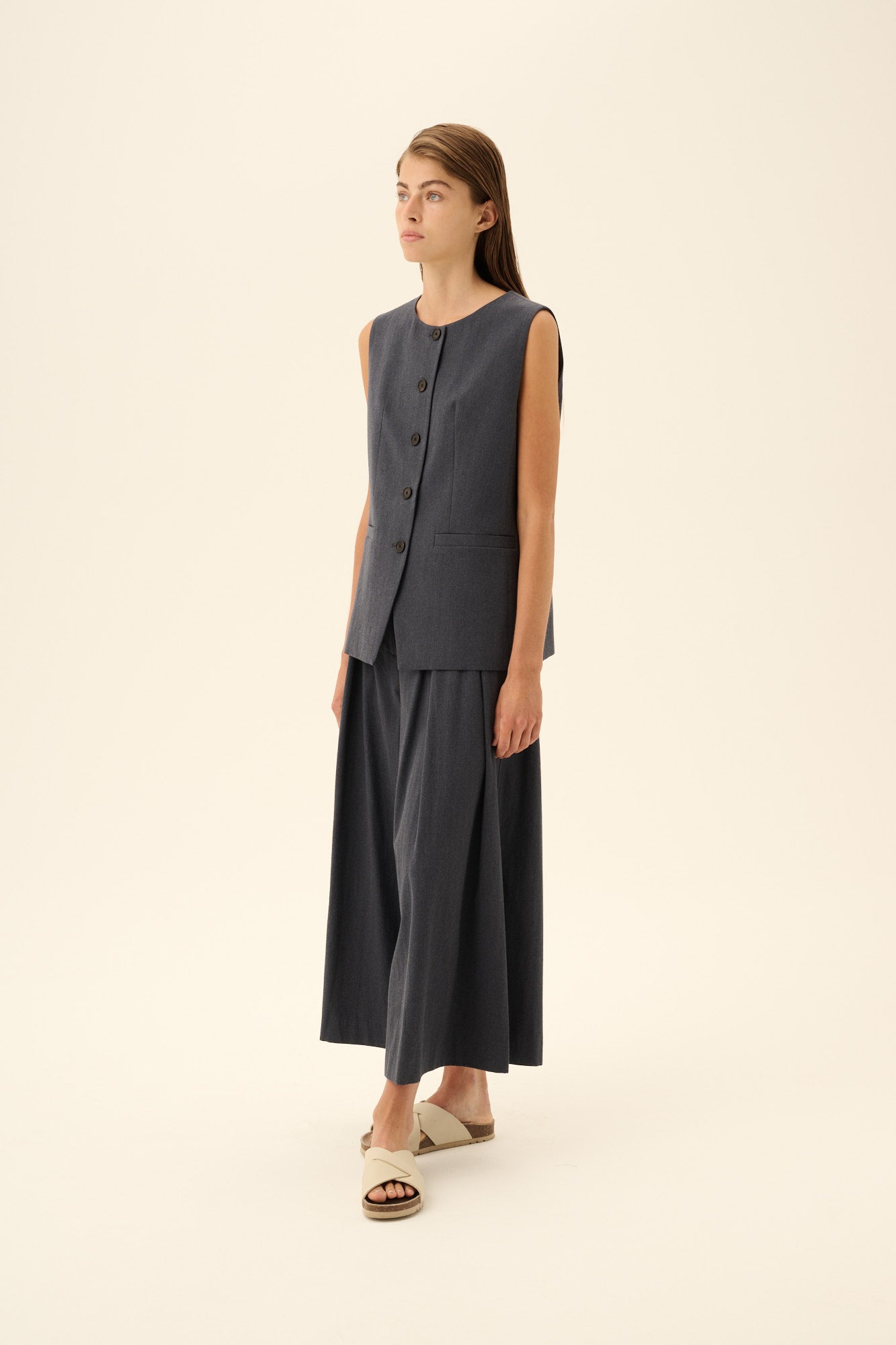 Rue de Tokyo CEIL TAILORING Vest DARK GREY