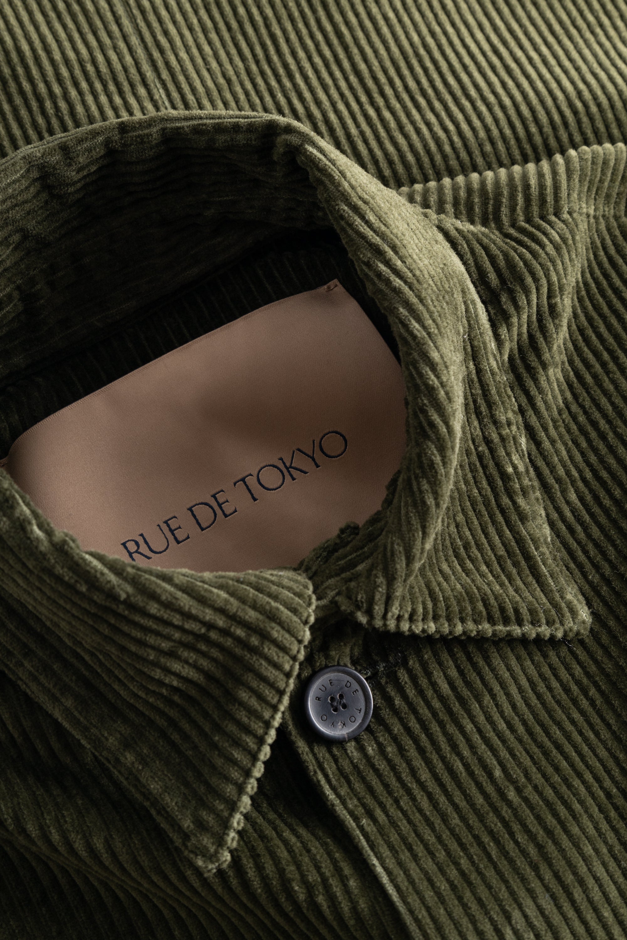 Rue de Tokyo CHARLES HEAVY CORDUROY JACKETS MOSS GREEN