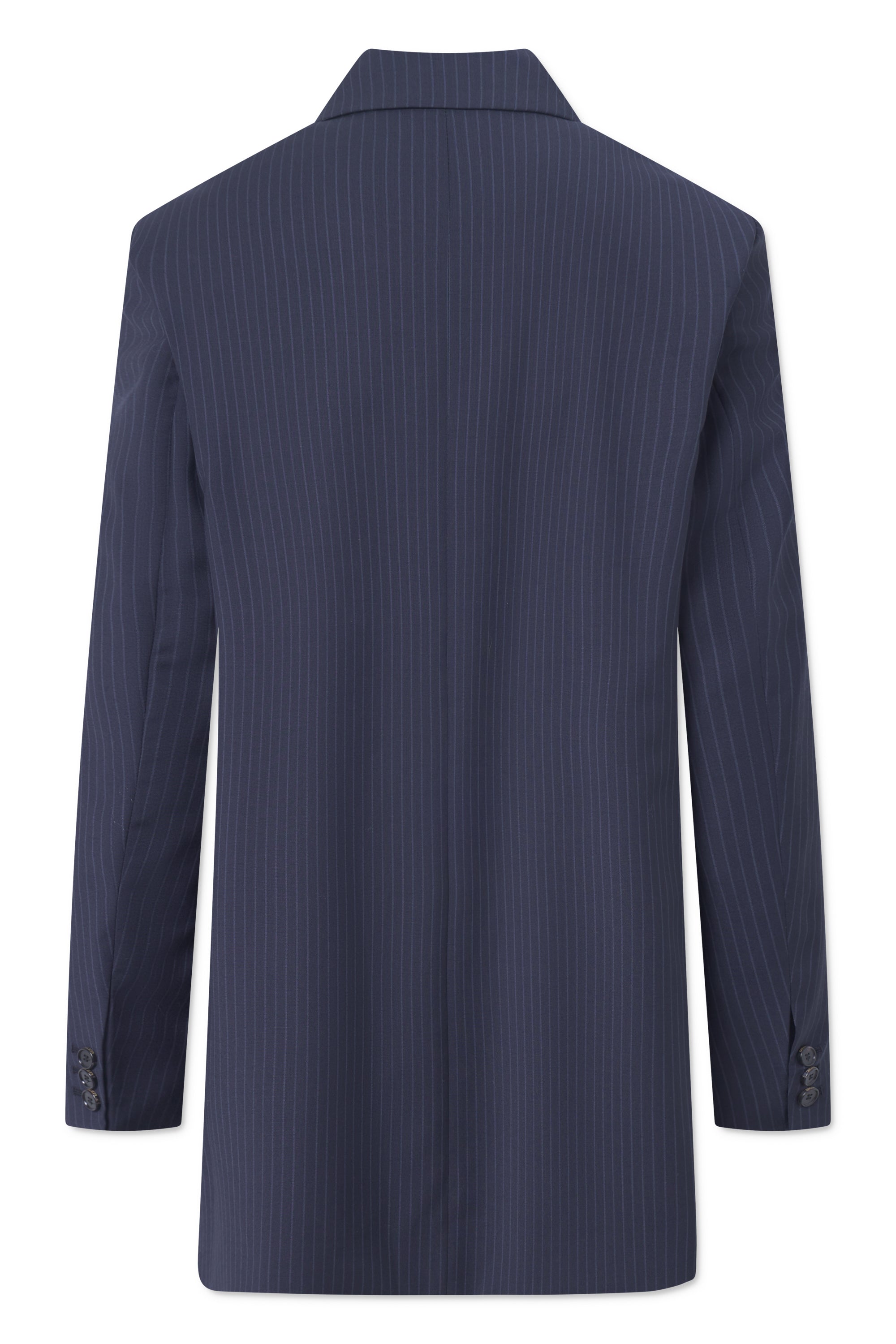 Rue de Tokyo CHIYO VIRGIN WOOL PINSTRIPE JACKETS NAVY / BLUE STRIPE