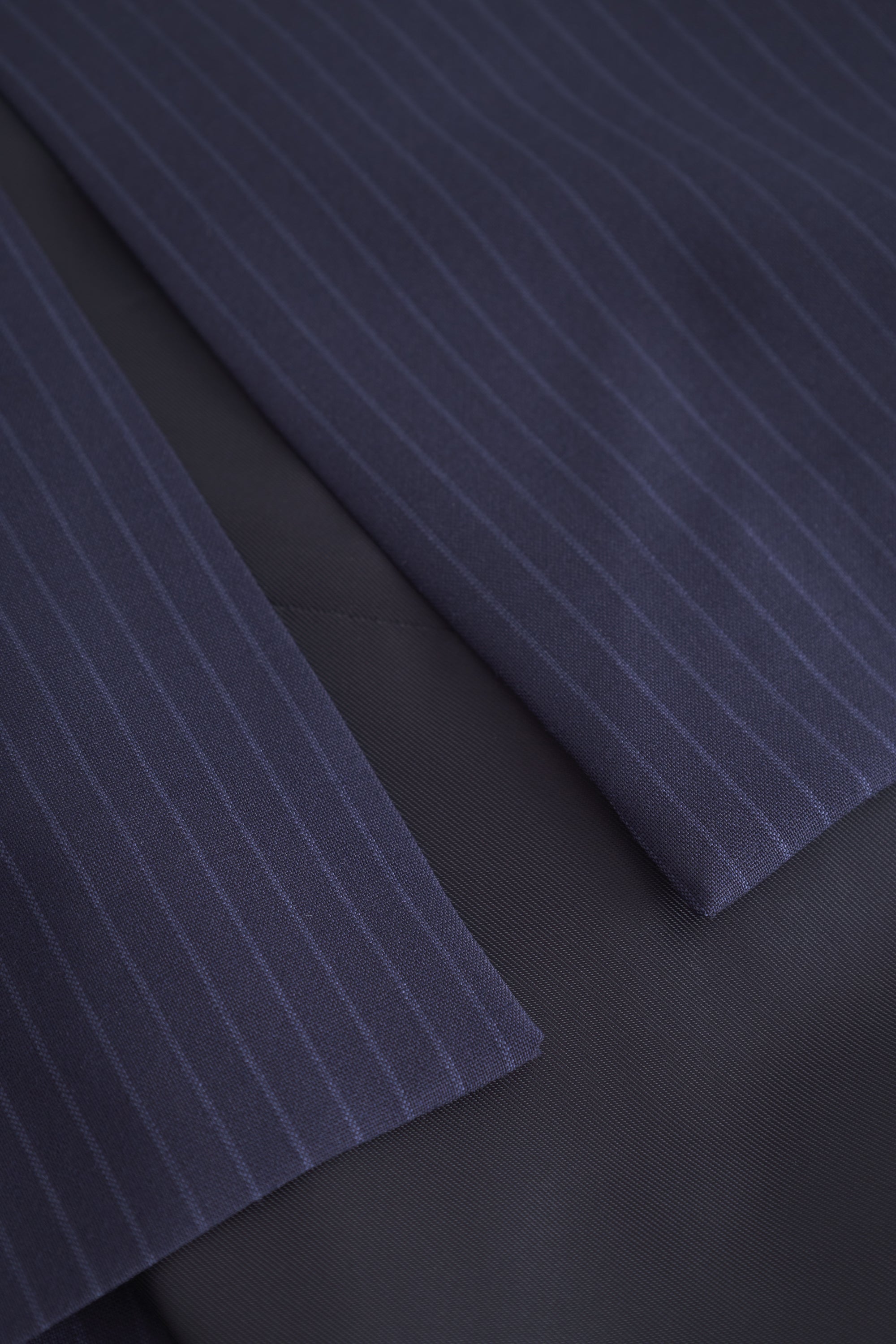 Rue de Tokyo CHIYO VIRGIN WOOL PINSTRIPE JACKETS NAVY / BLUE STRIPE