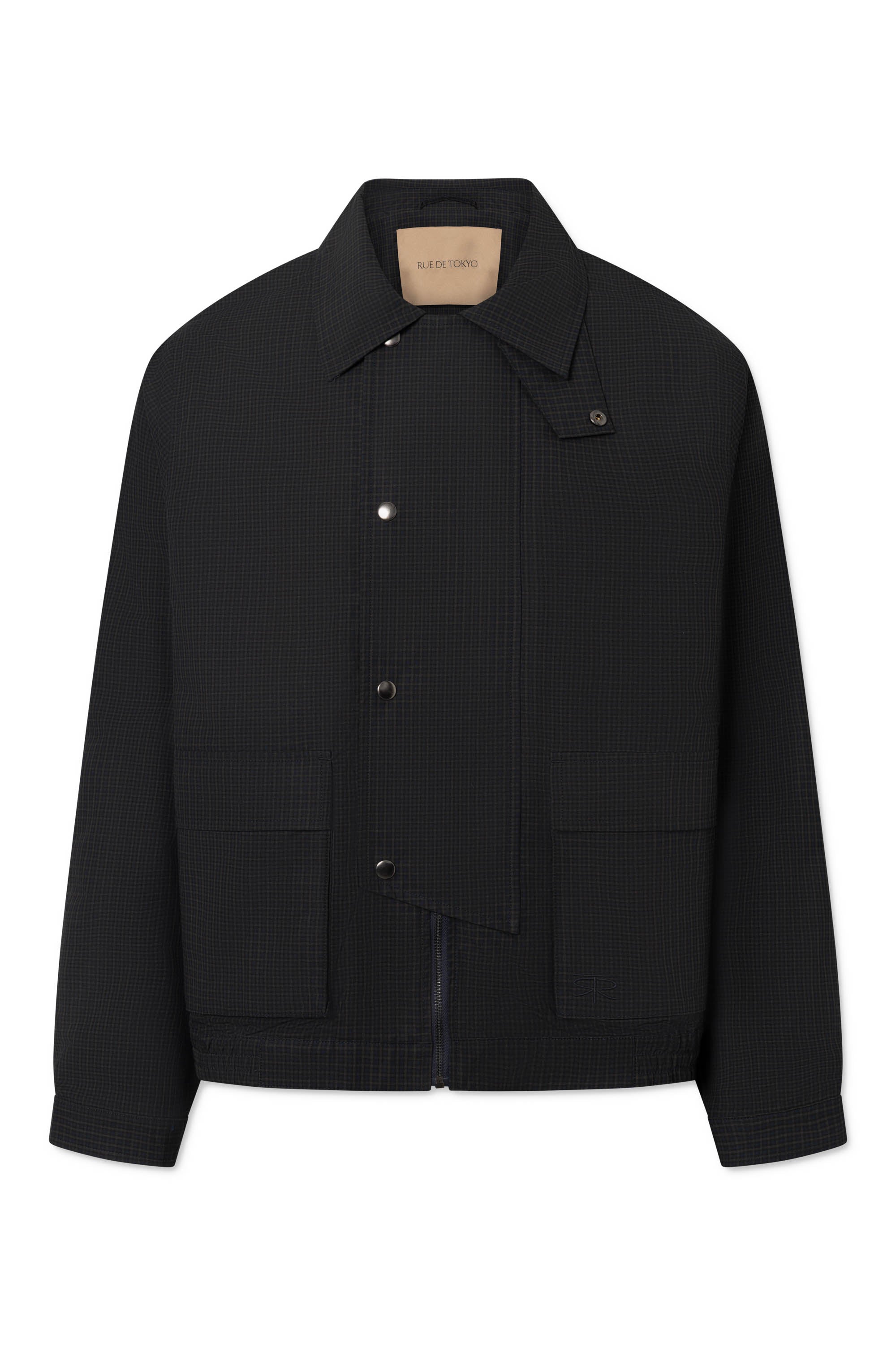 Rue de Tokyo CHOKI CHECKED COTTON Jackets NAVY