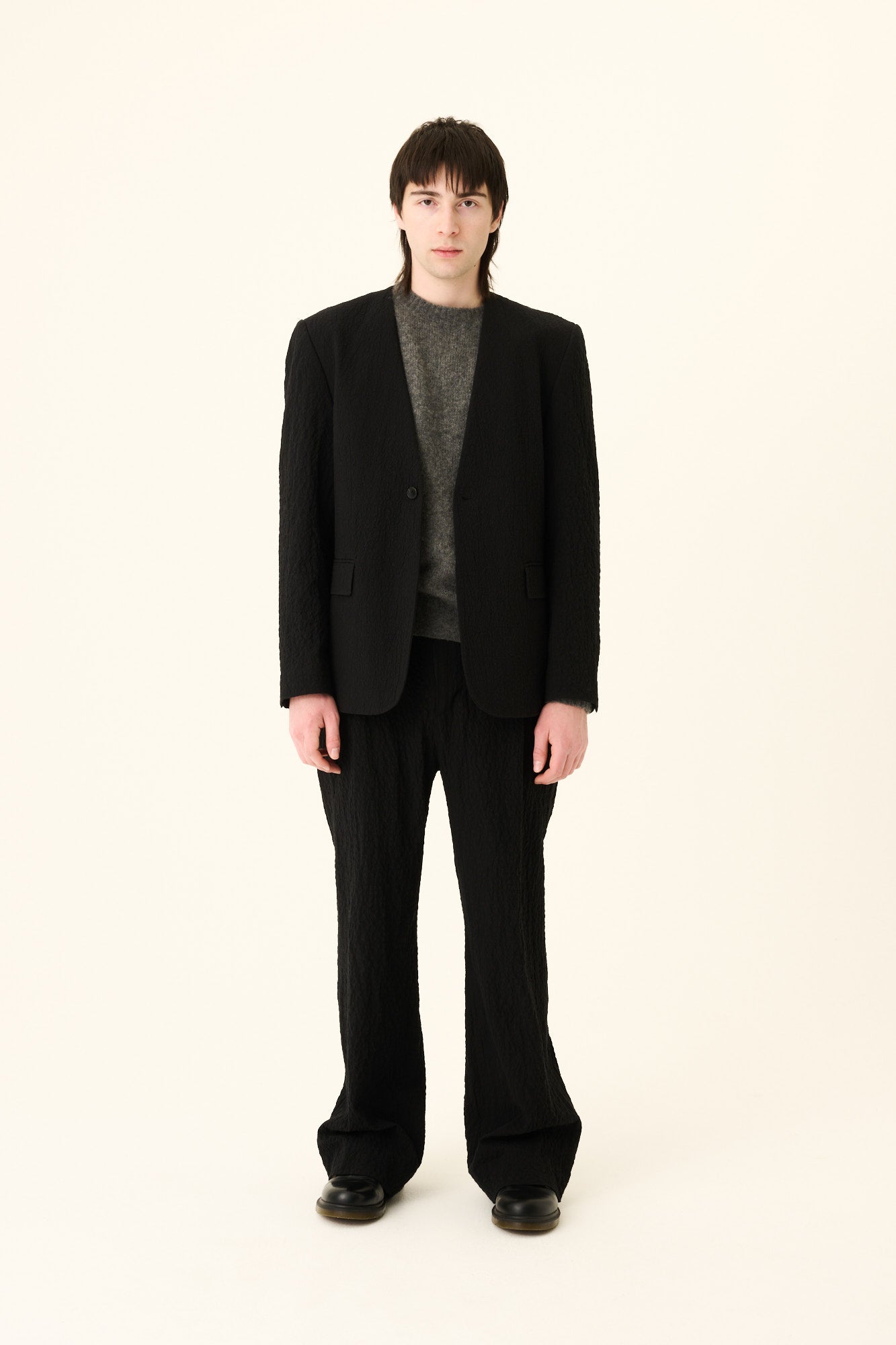 Rue de Tokyo CHOUJI CRUSHED COTTON Jackets BLACK