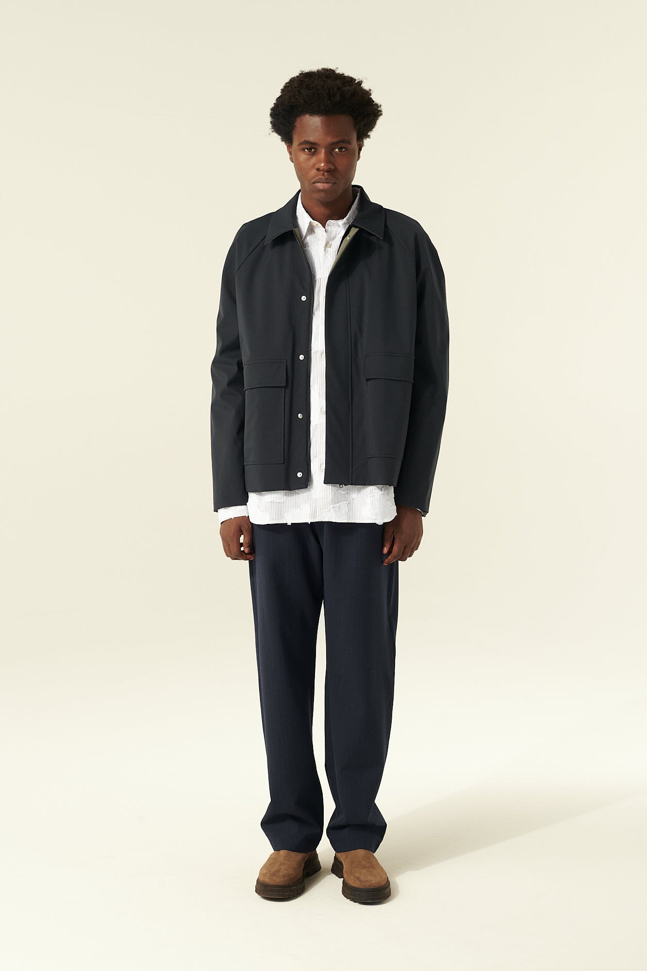 Rue de Tokyo CHRISTIAN DOUBLEFACED TECH JACKETS BLACK