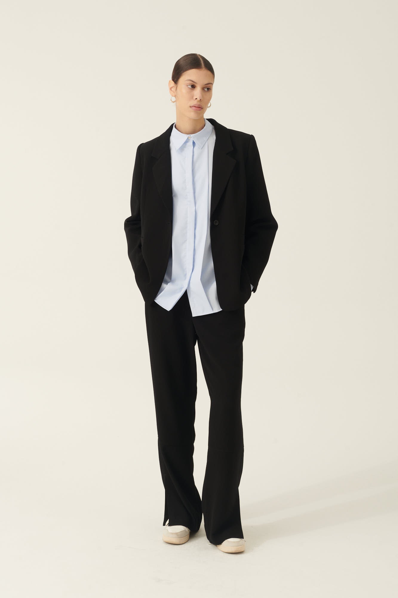 Rue de Tokyo CICI HEAVY CREPE JACKETS BLACK