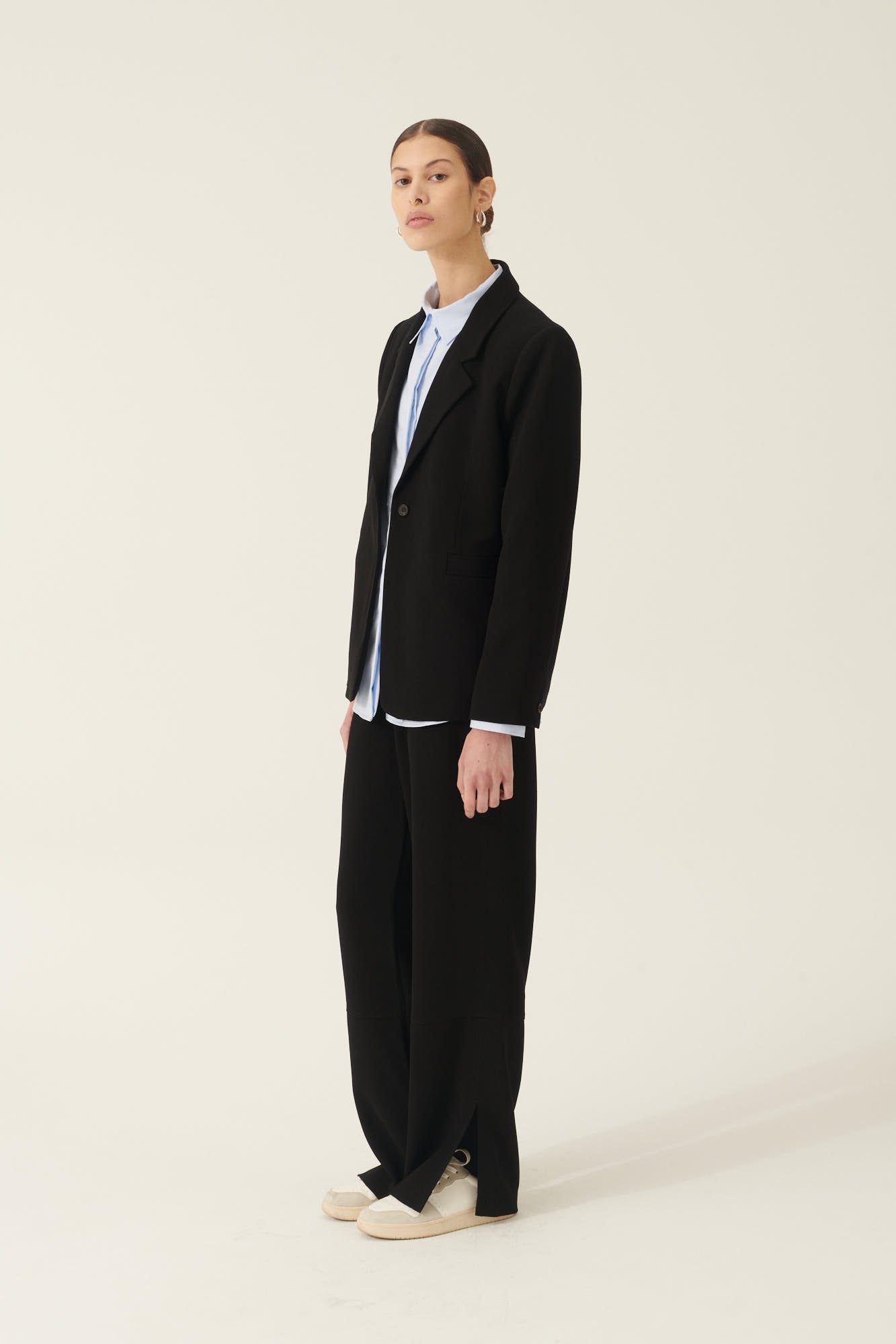 Rue de Tokyo CICI HEAVY CREPE JACKETS BLACK