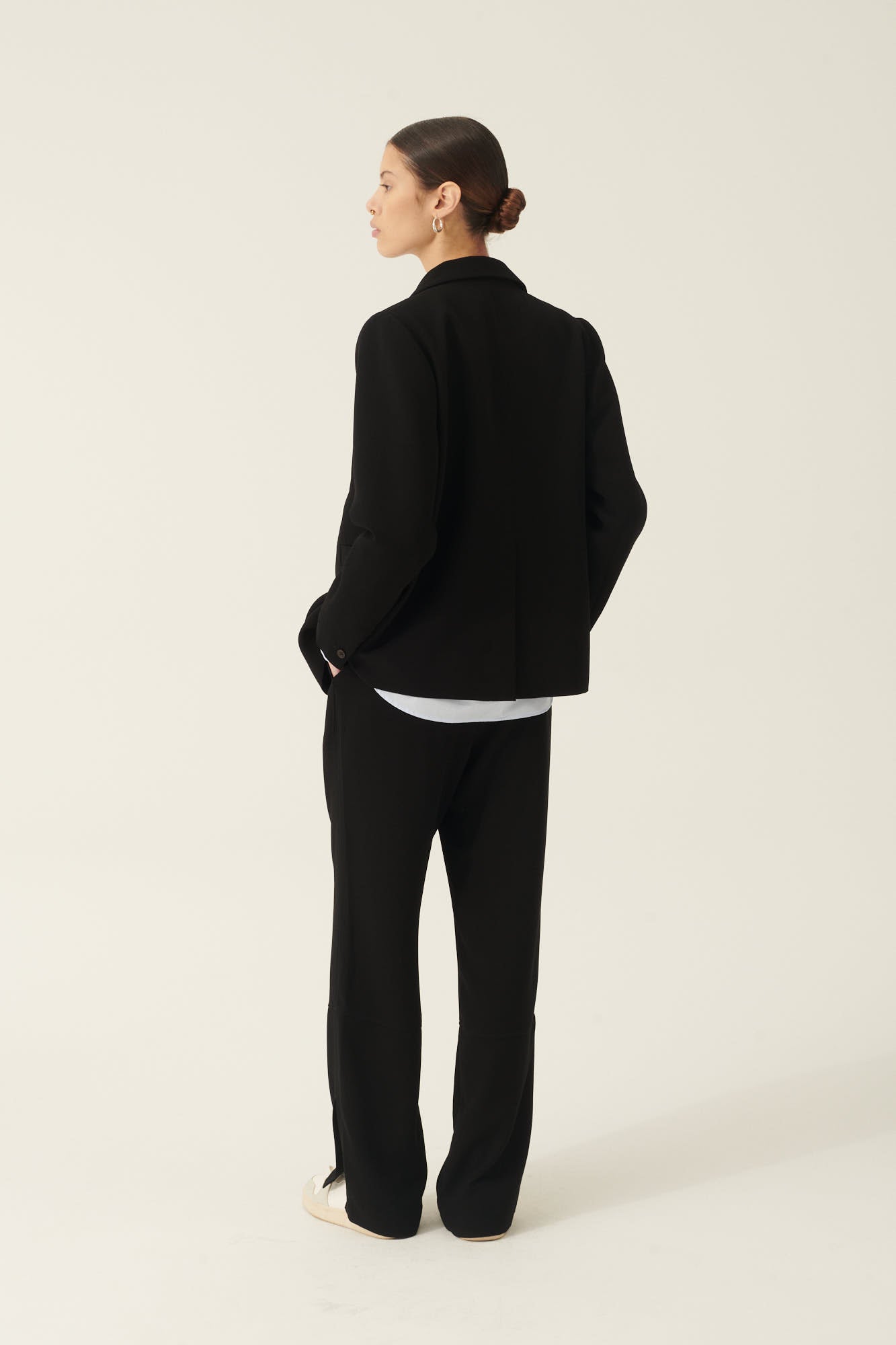Rue de Tokyo CICI HEAVY CREPE JACKETS BLACK