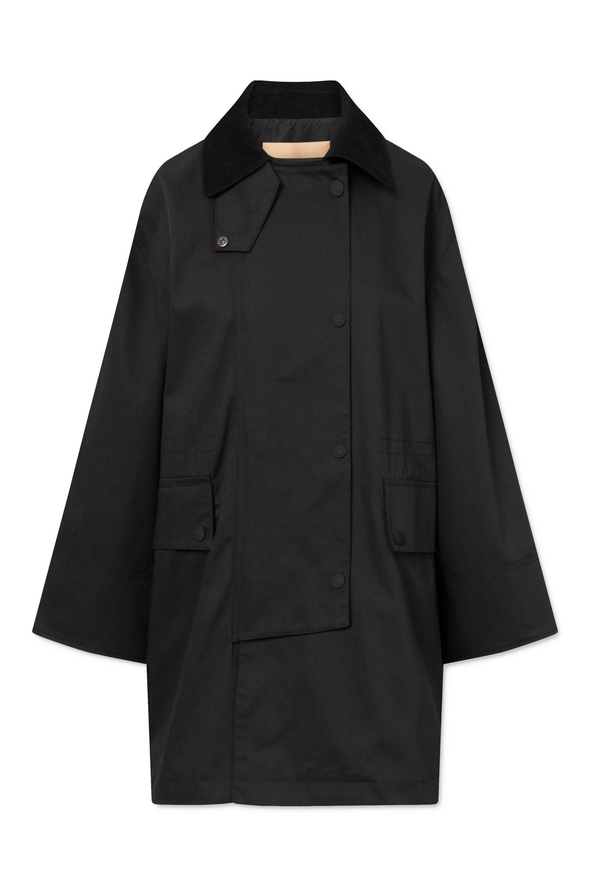 Rue de Tokyo CIMANA RECYCLED HEAVY TRENCH Jackets BLACK