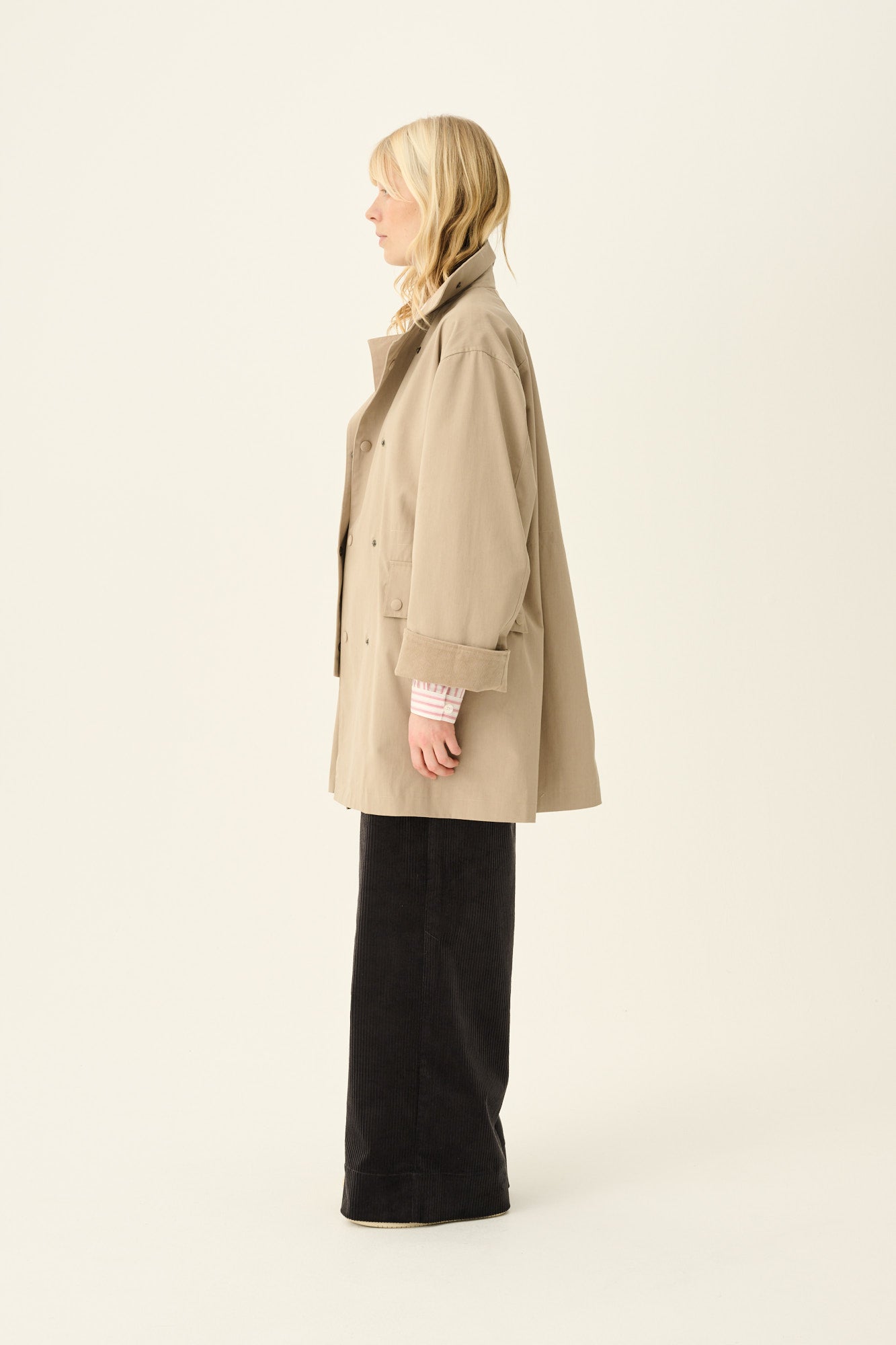 Rue de Tokyo CIMANA RECYCLED HEAVY TRENCH Jackets SAND