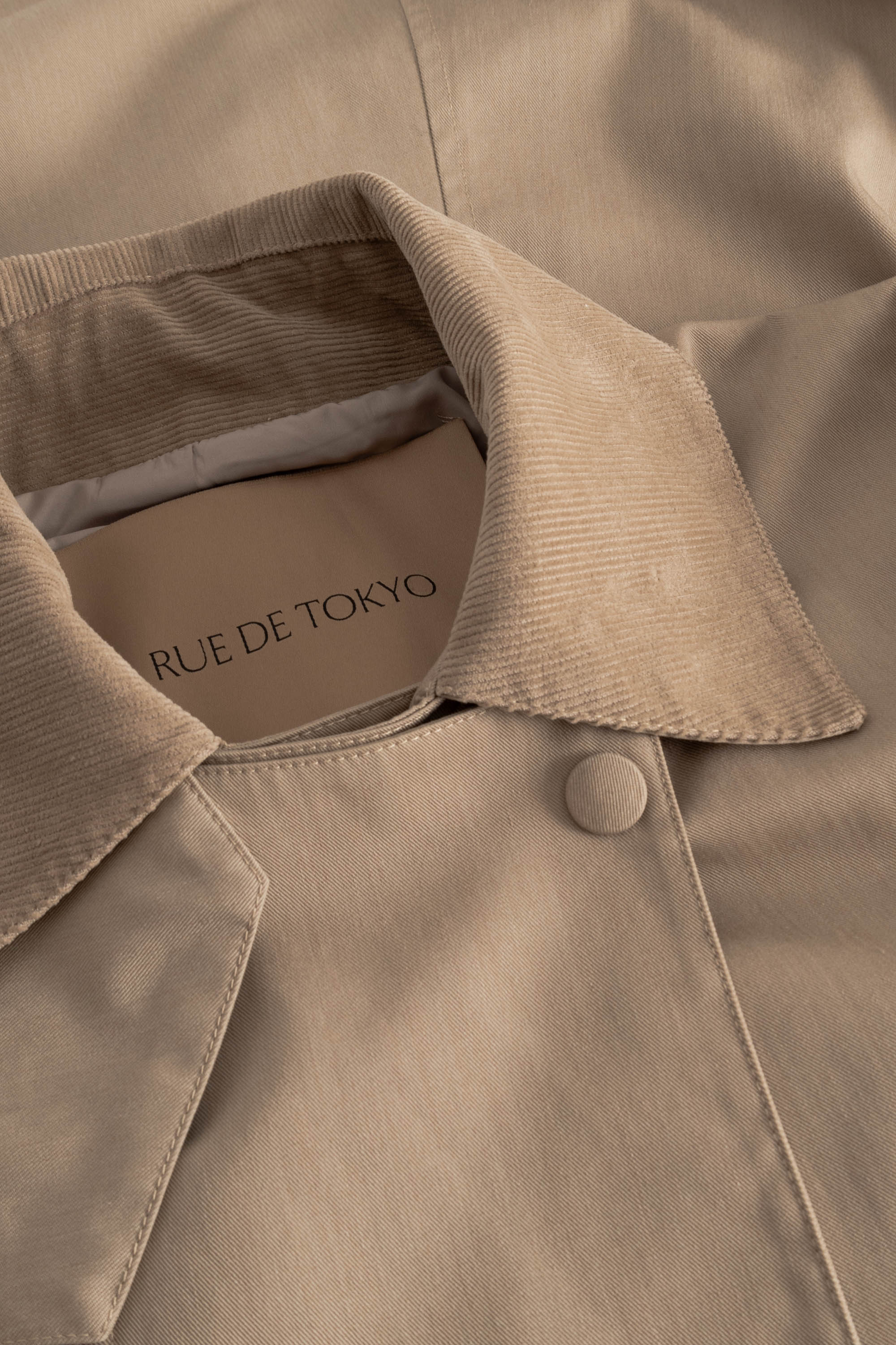 Rue de Tokyo CIMANA RECYCLED HEAVY TRENCH Jackets SAND