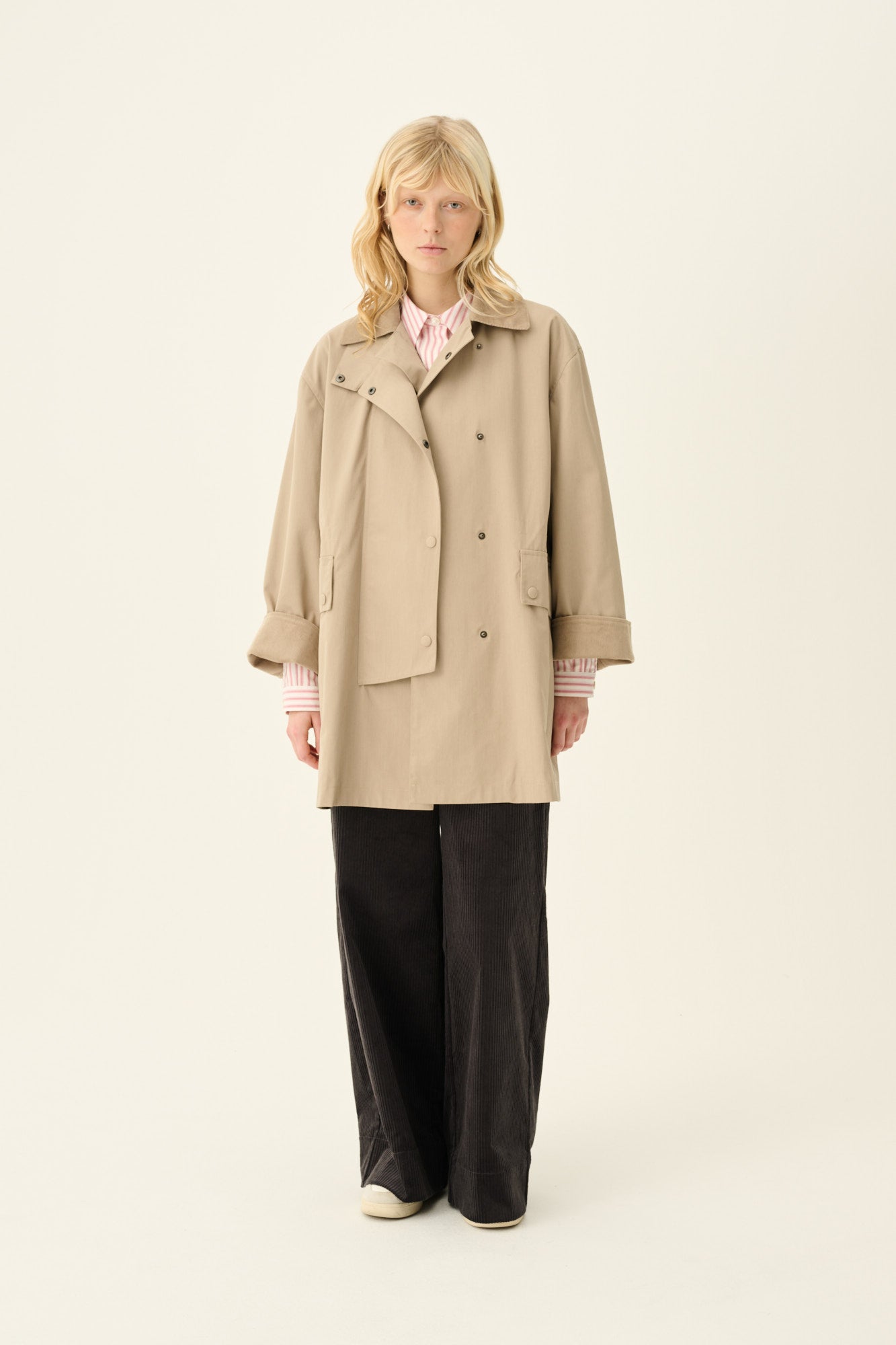 Rue de Tokyo CIMANA RECYCLED HEAVY TRENCH Jackets SAND