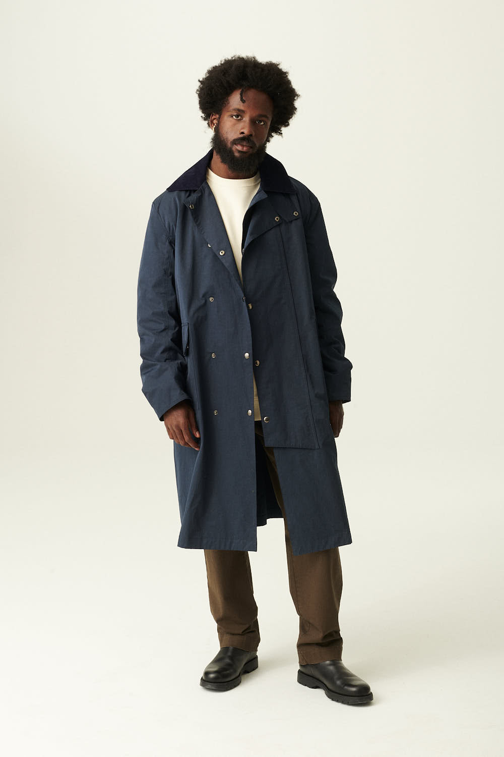 Rue de Tokyo CIMMI TRENCH TECH COATS NAVY