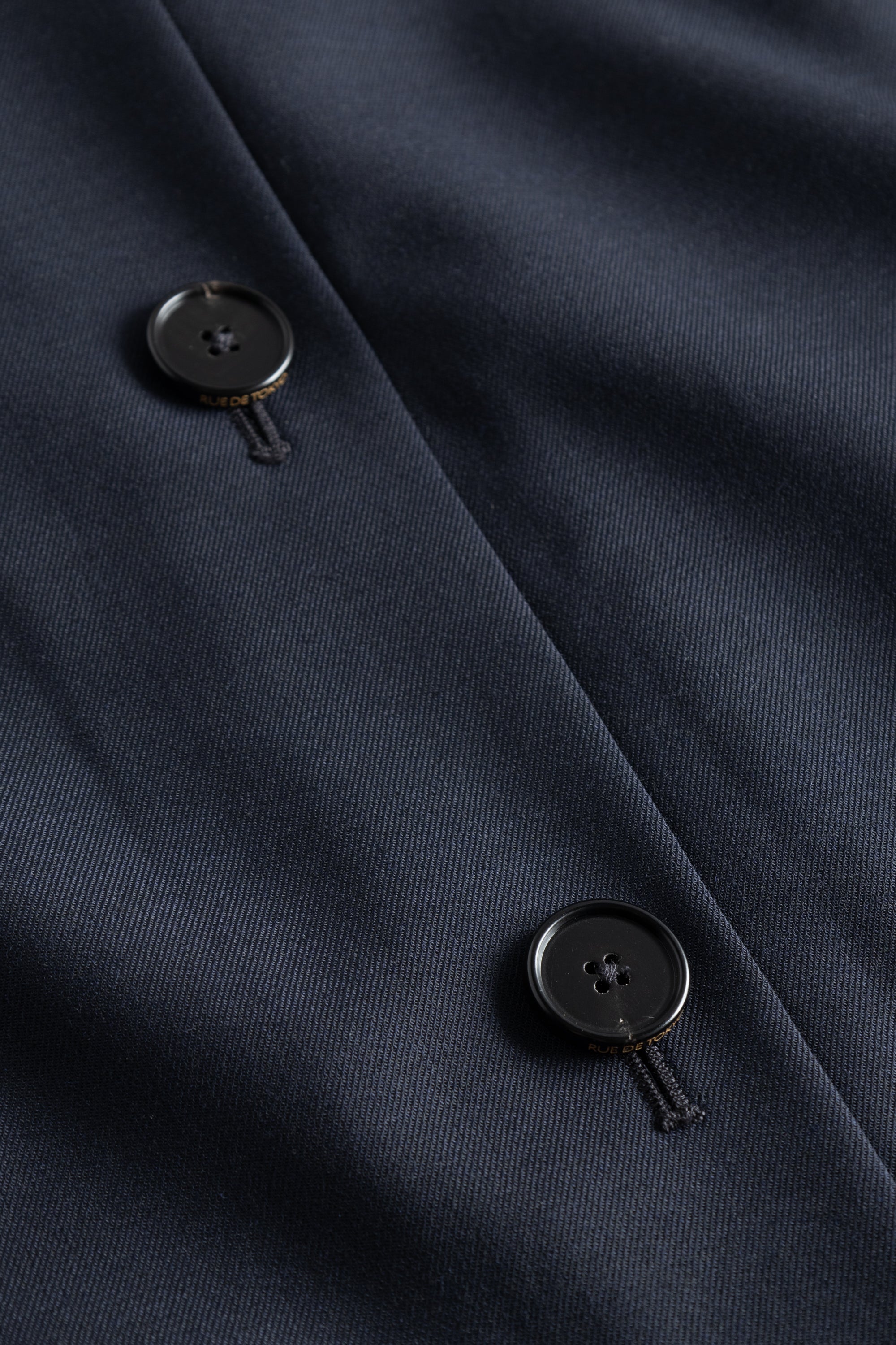 Rue de Tokyo CLAIRE SOLID WOOL JACKETS NAVY