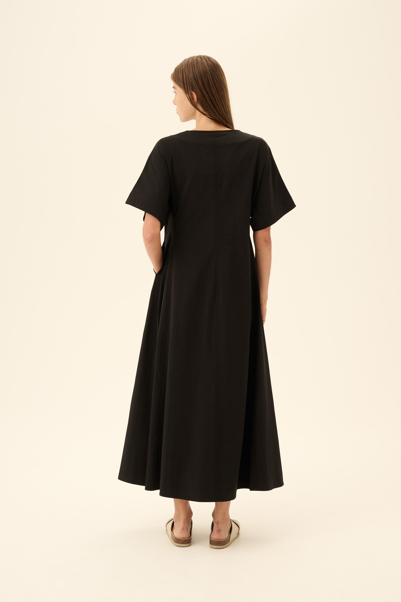 Rue de Tokyo DAFNE MODAL POPLIN Dresses BLACK