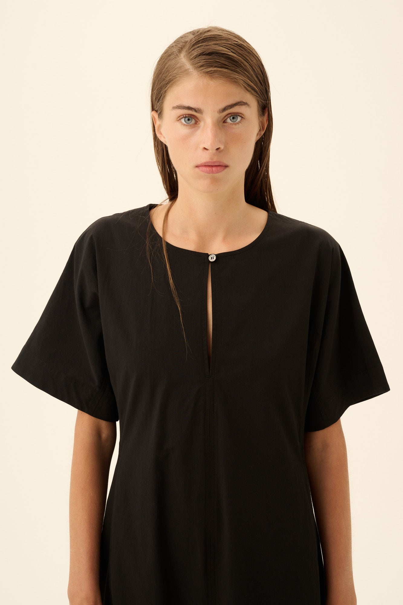 Rue de Tokyo DAFNE MODAL POPLIN Dresses BLACK