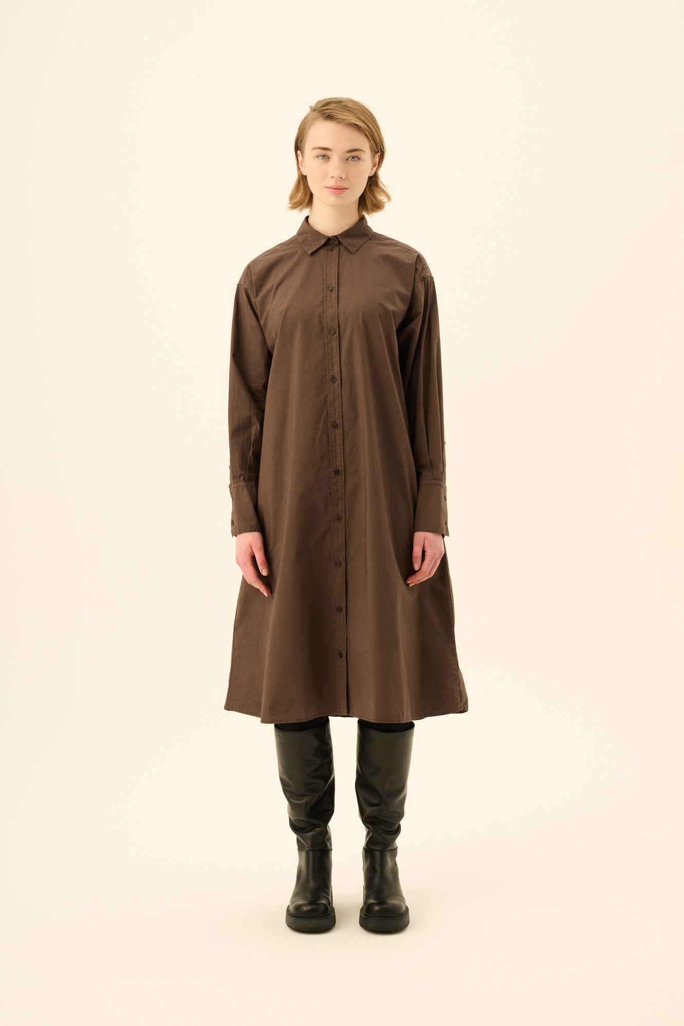 Rue de Tokyo DAKIKO GMTD POPLIN Dresses FUDGE