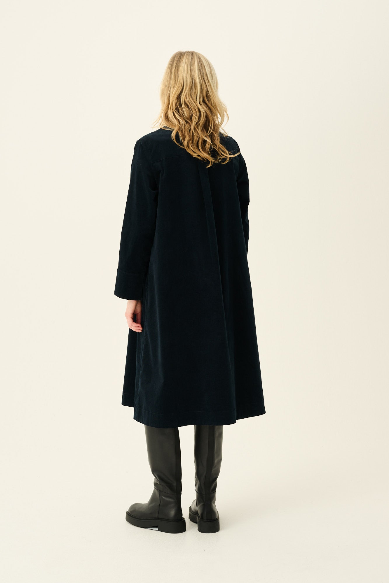 Rue de Tokyo DARIAN ORGANIC BABY CORDUROY Dresses MIDNIGHT NAVY