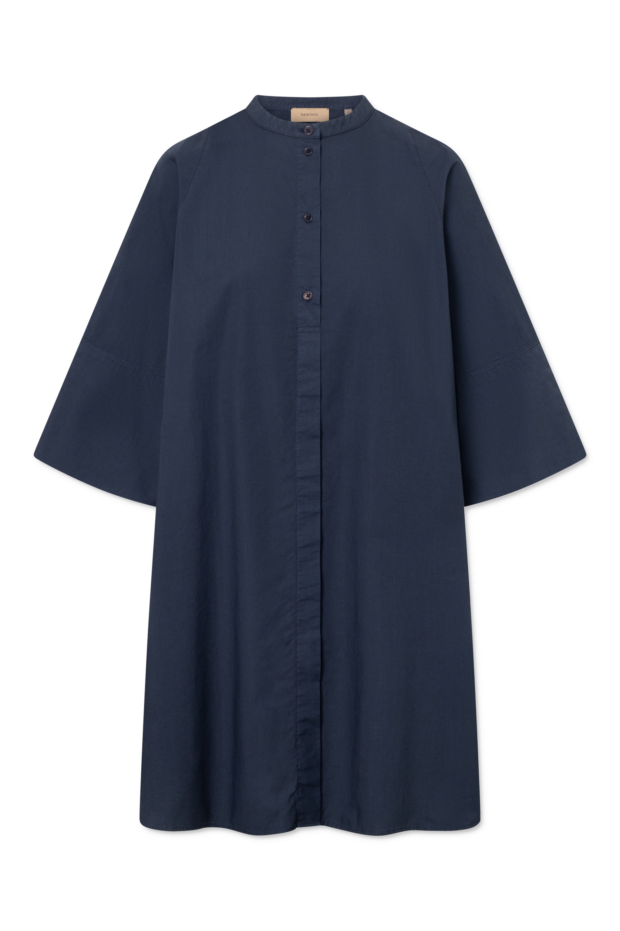 Rue de Tokyo DARLA ORGANIC GARMENT DYED POPLIN Dresses DARK NAVY