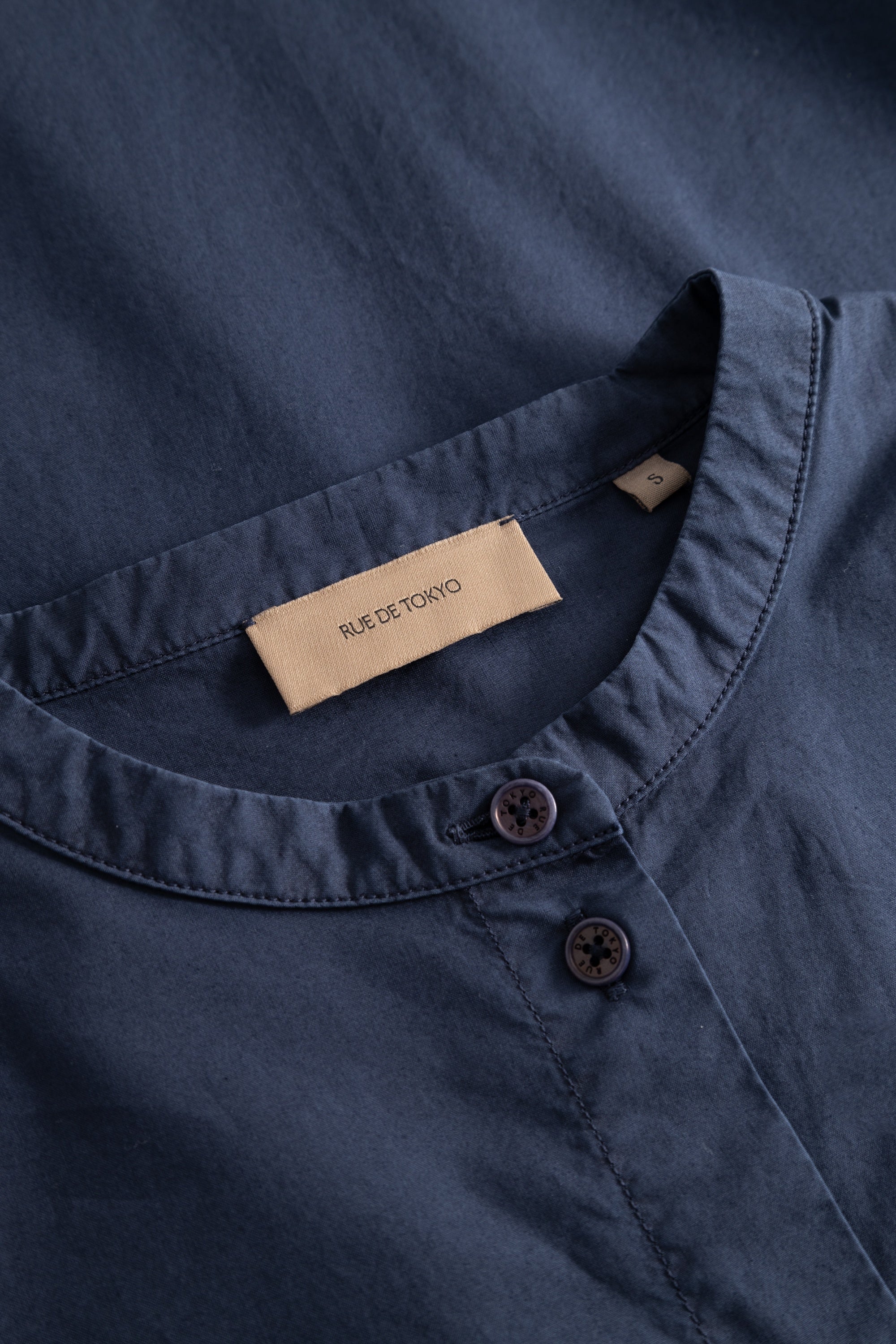 Rue de Tokyo DARLA ORGANIC GARMENT DYED POPLIN Dresses DARK NAVY