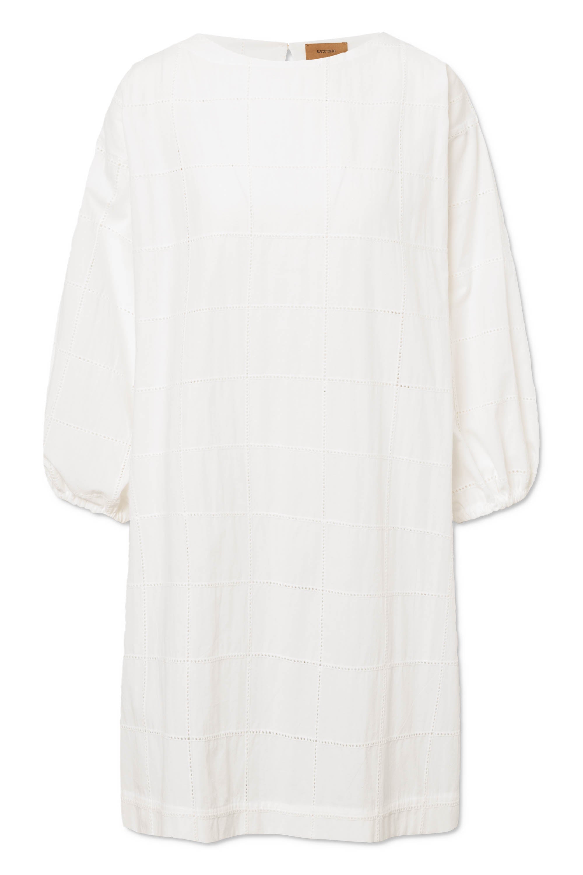 Rue de Tokyo DECIA EYELET POPLIN Dresses IVORY