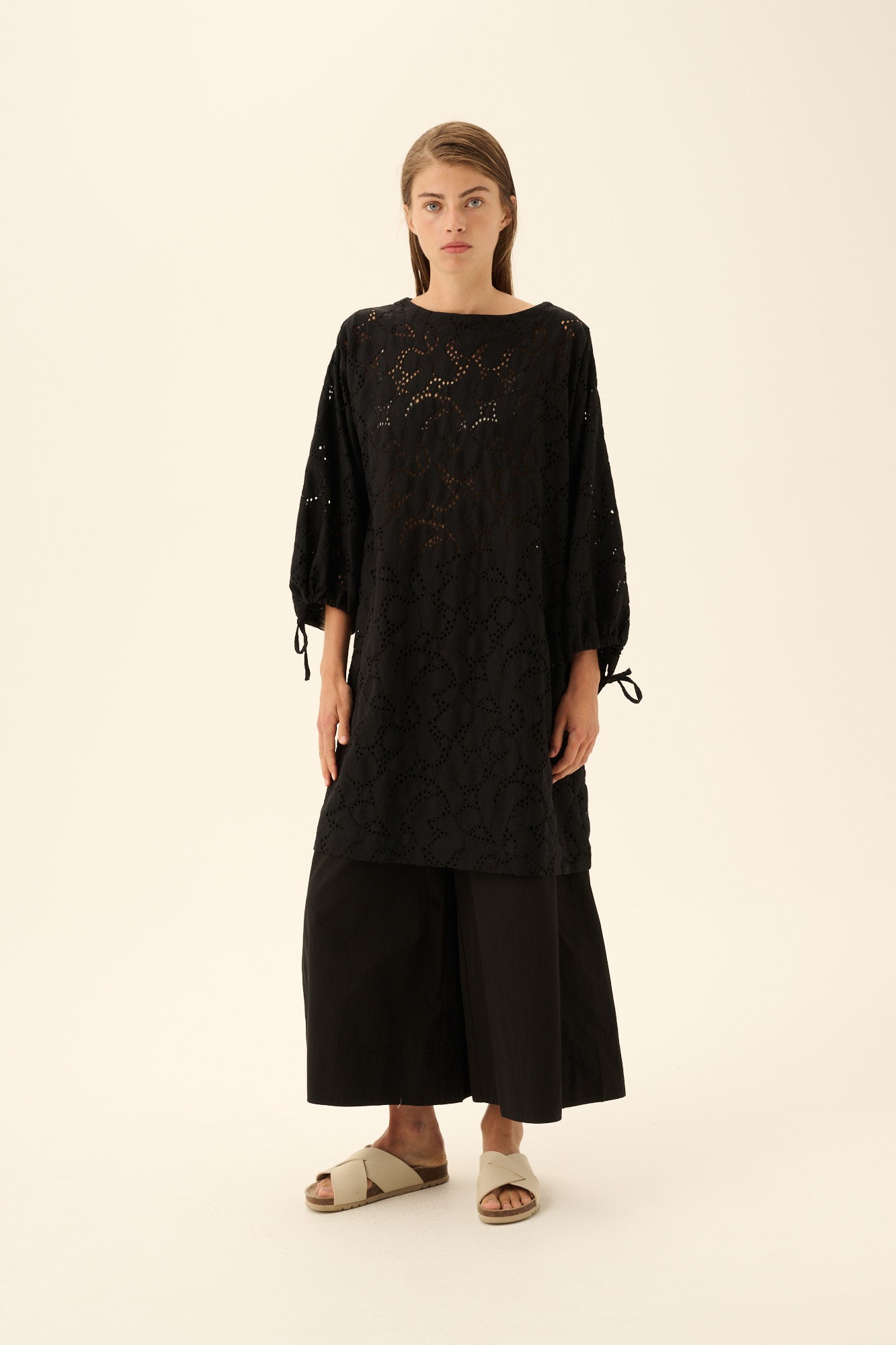 Rue de Tokyo DECIA SOFT LACE Dresses BLACK