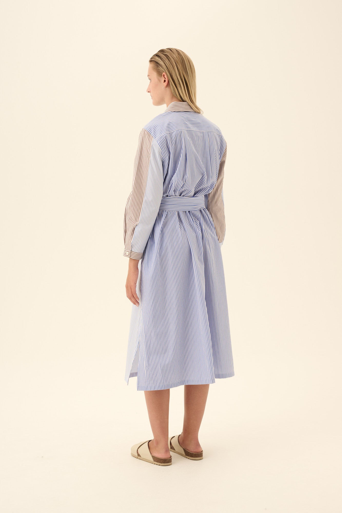 Rue de Tokyo DELLA MULTI-STRIPE Dresses BROWN