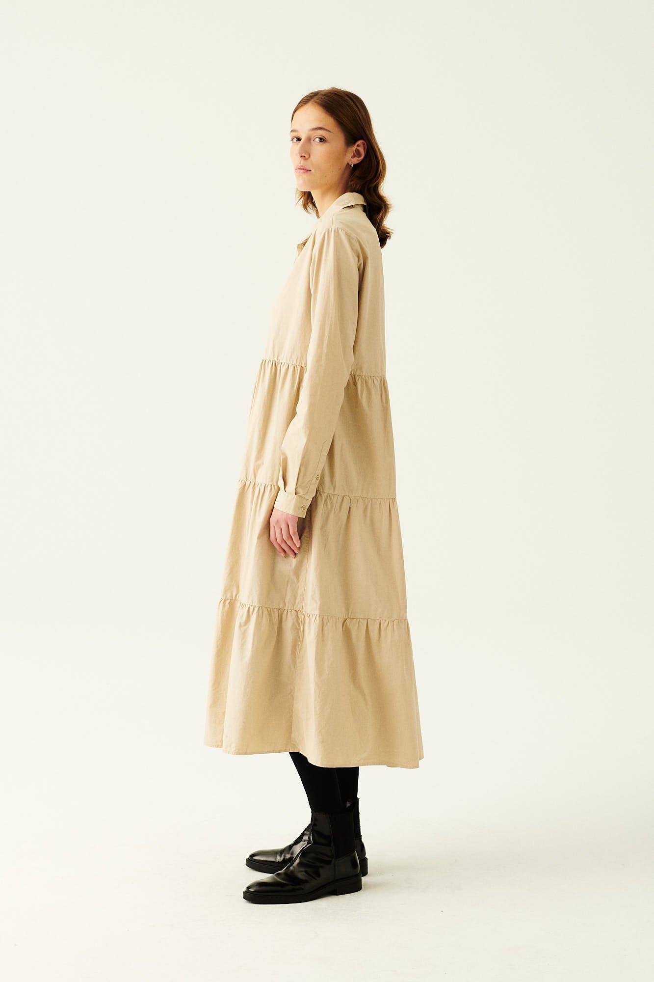 Rue de Tokyo DELL DRESS BEIGE DRESSES BEIGE