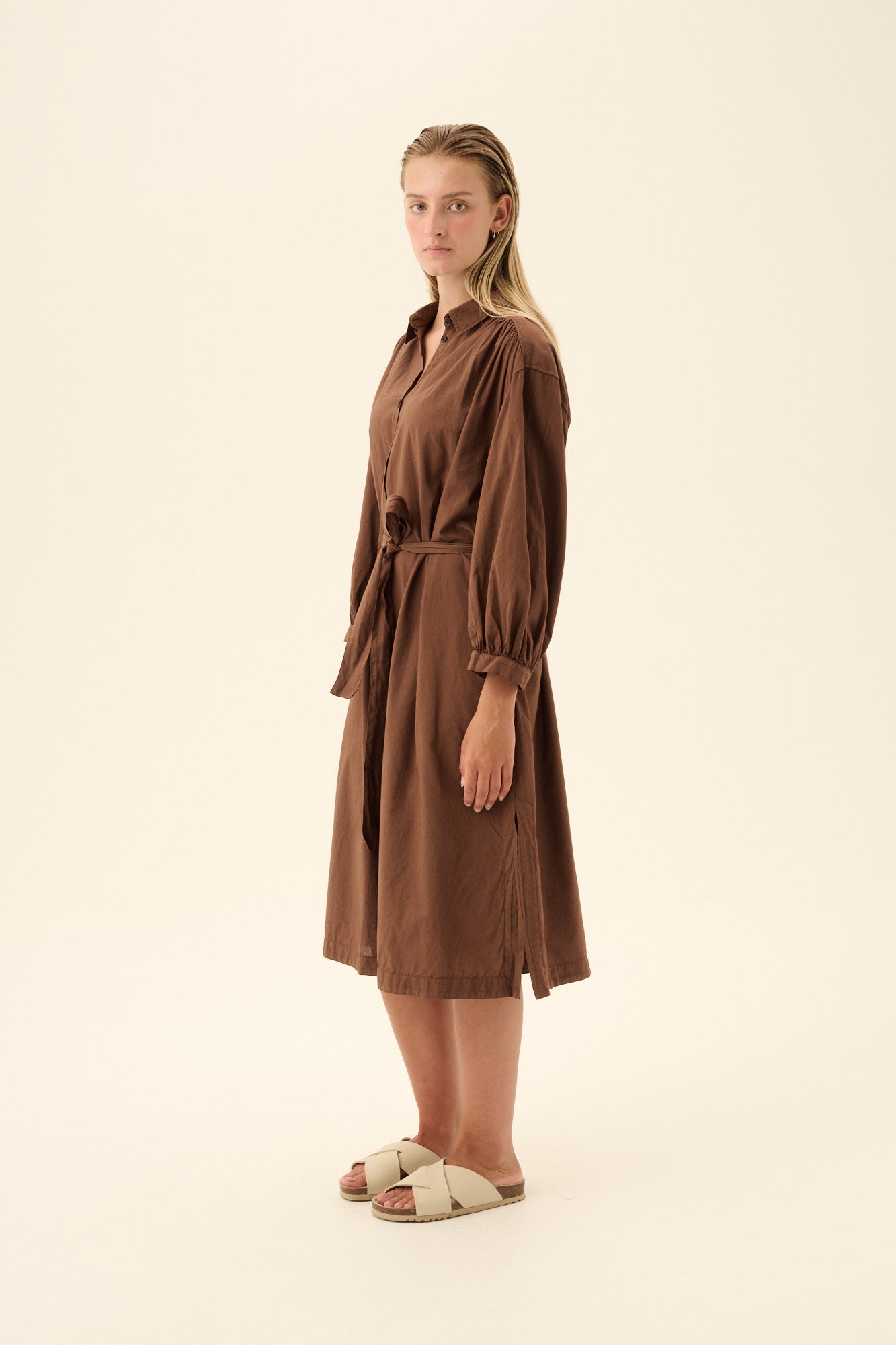 Rue de Tokyo DENALI GMTD VOILE Dresses DARK BROWN