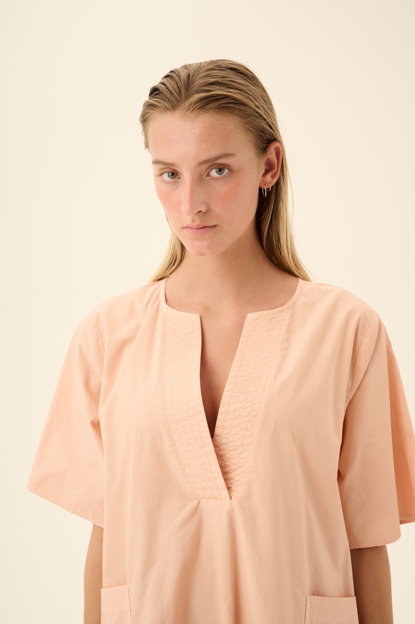 Rue de Tokyo DESI GMTD POPLIN Dresses BEIGE ROSE