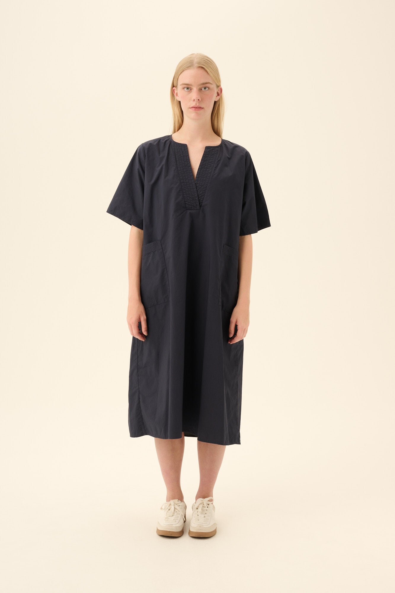 Rue de Tokyo DESI GMTD POPLIN Dresses DARK NAVY